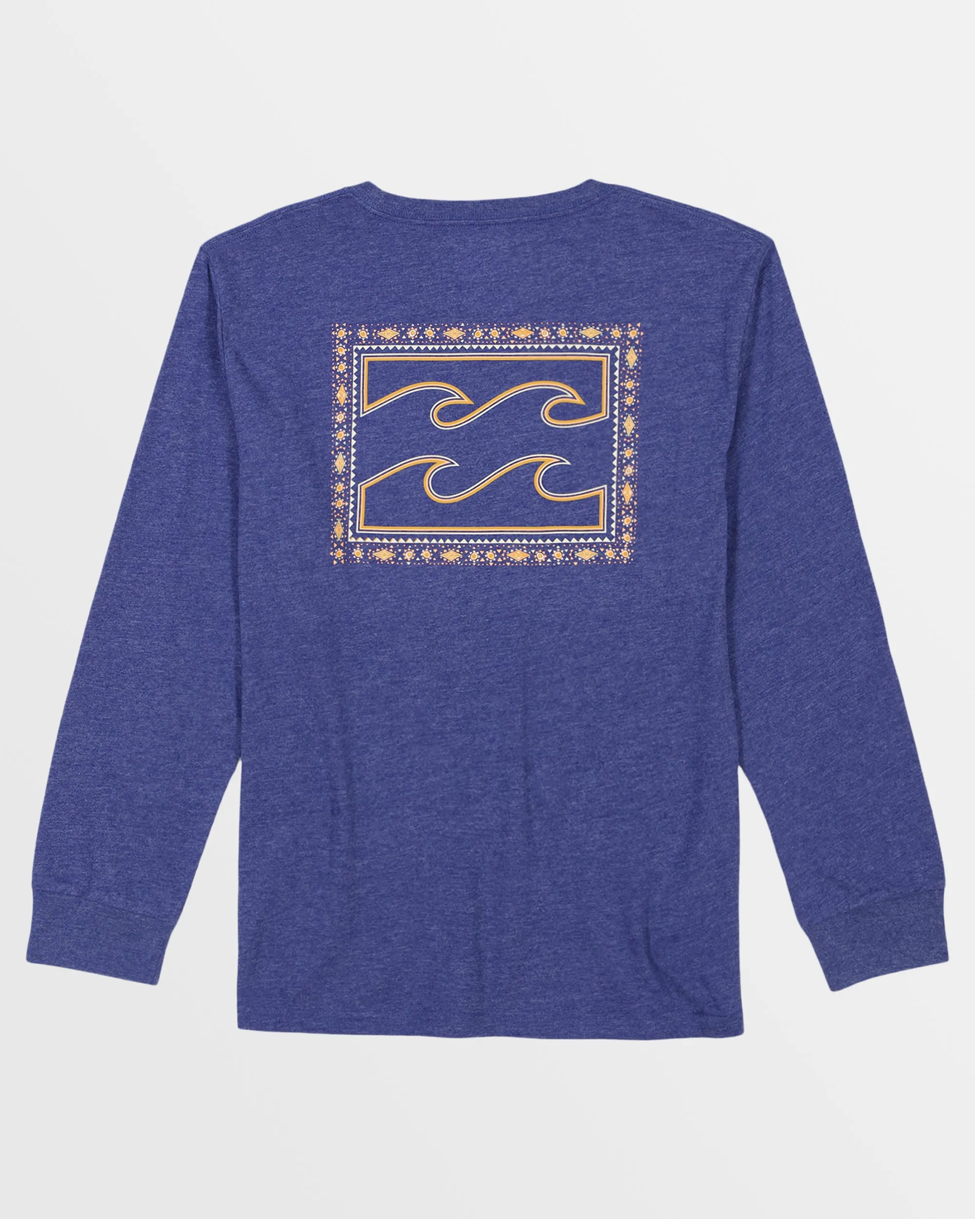 Boys Crayon Wave Square Long Sleeve T-Shirt - Deep Royal Heather sold by Billabong