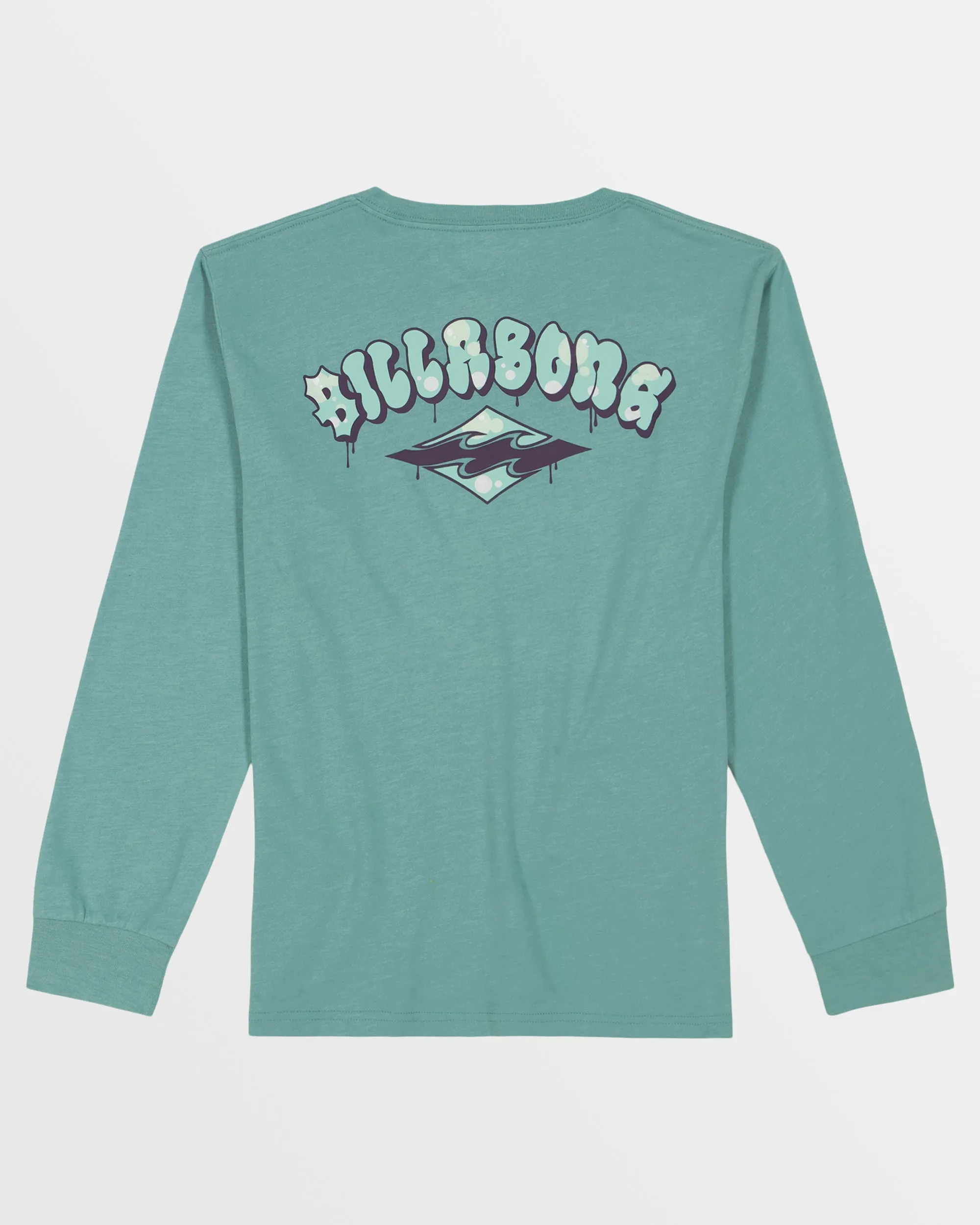 Little Boys Bubblearch Long Sleeve T-Shirt - Dusty Teal Heather sold by Billabong