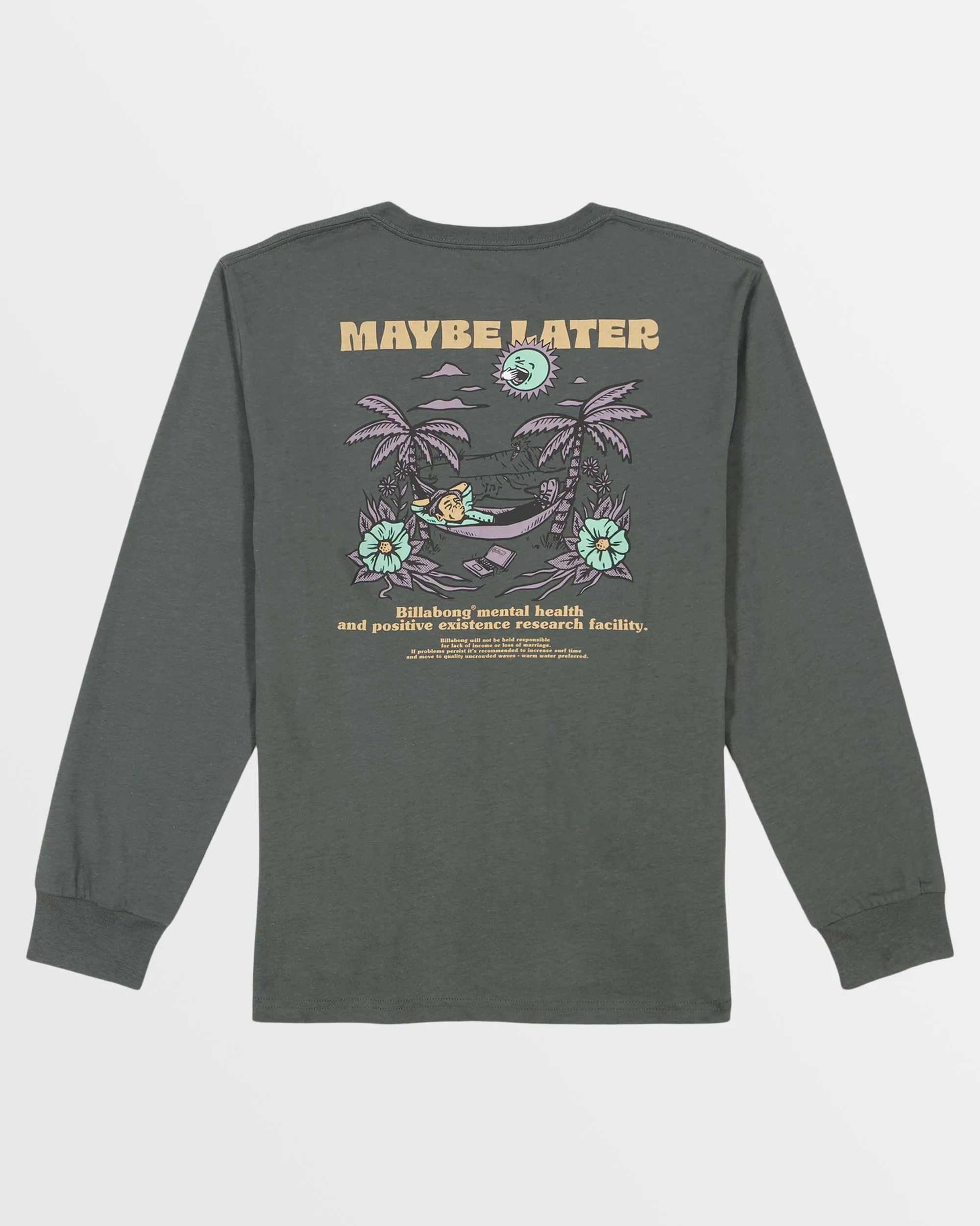 Boys Relax Long Sleeve T-Shirt - Slate Green sold by Billabong