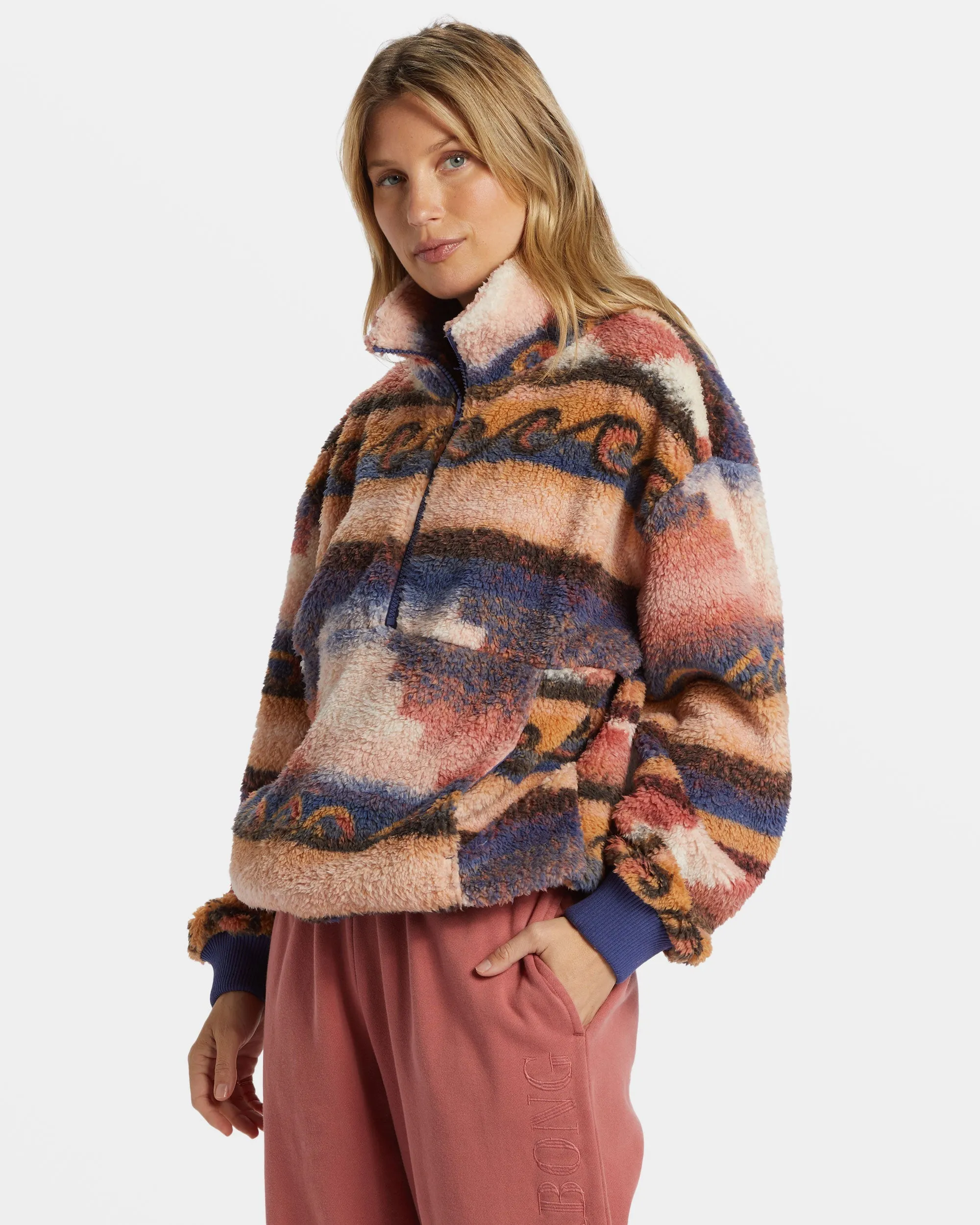 Time Off Half-Zip Fleece Pullover - I Sea Indigo sold by Billabong product image thumbnail 3