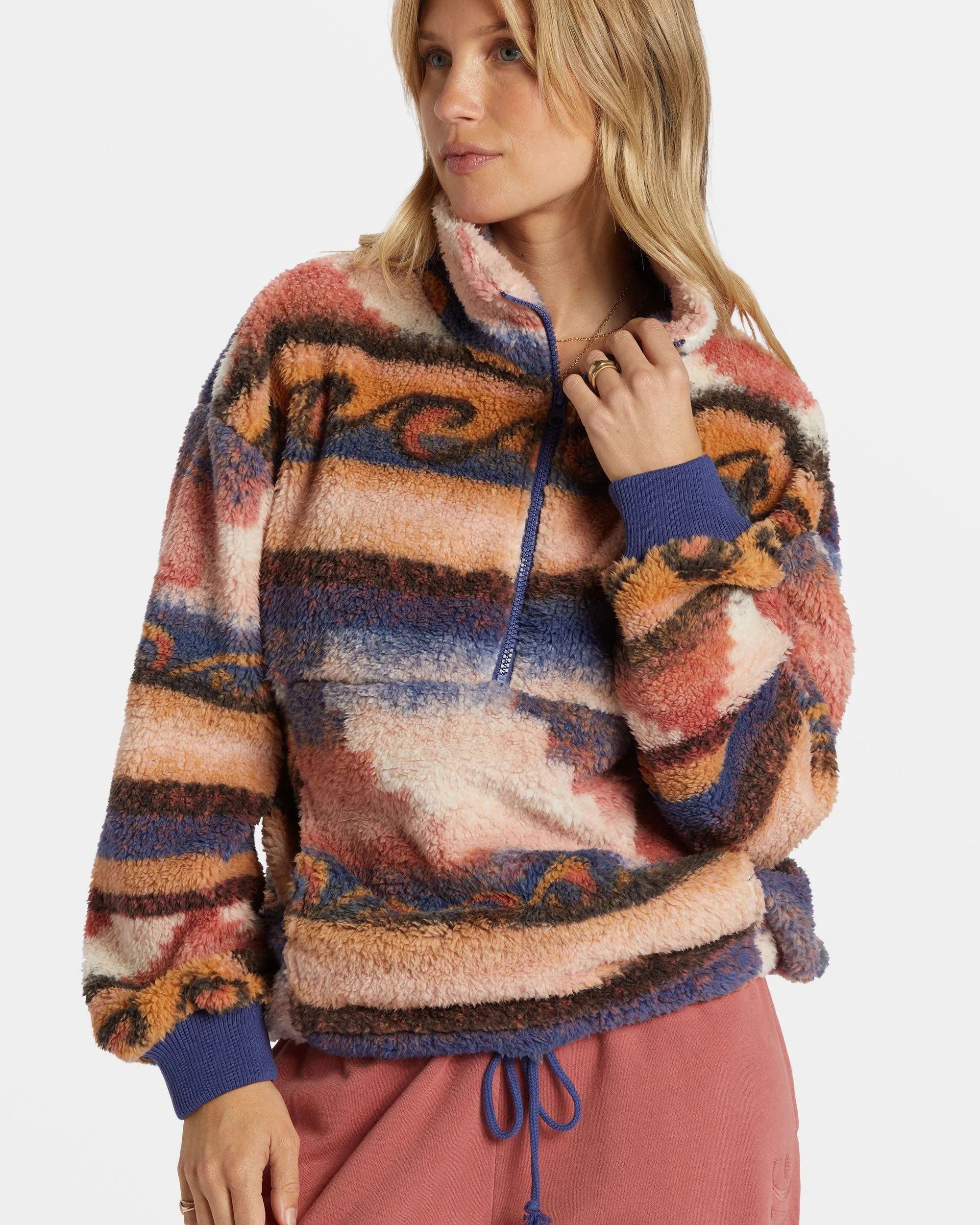 Time Off Half-Zip Fleece Pullover - I Sea Indigo sold by Billabong product image thumbnail 5