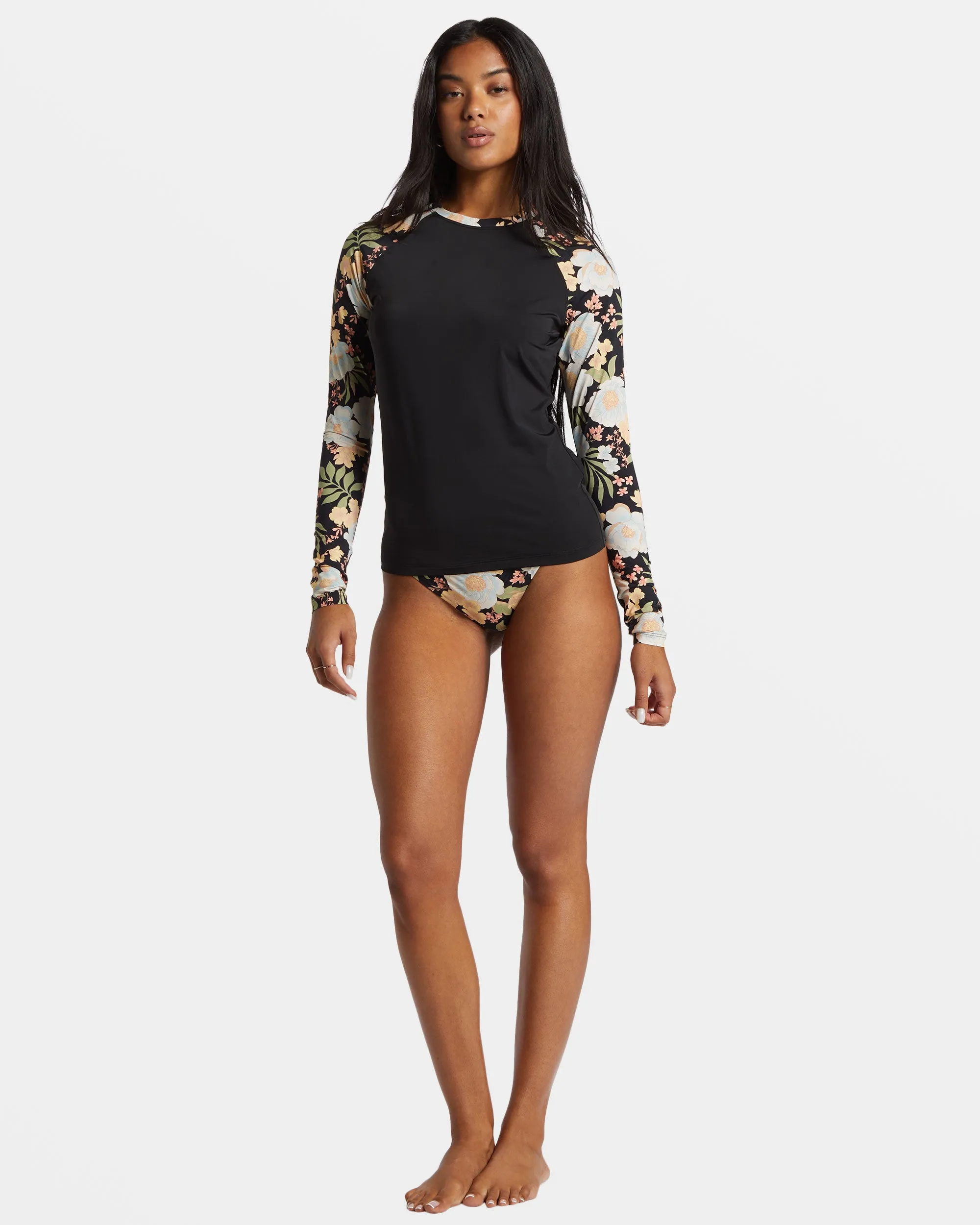 Lost Cove Long Sleeve Rash Guard - Black Pebble sold by Billabong product image thumbnail 3