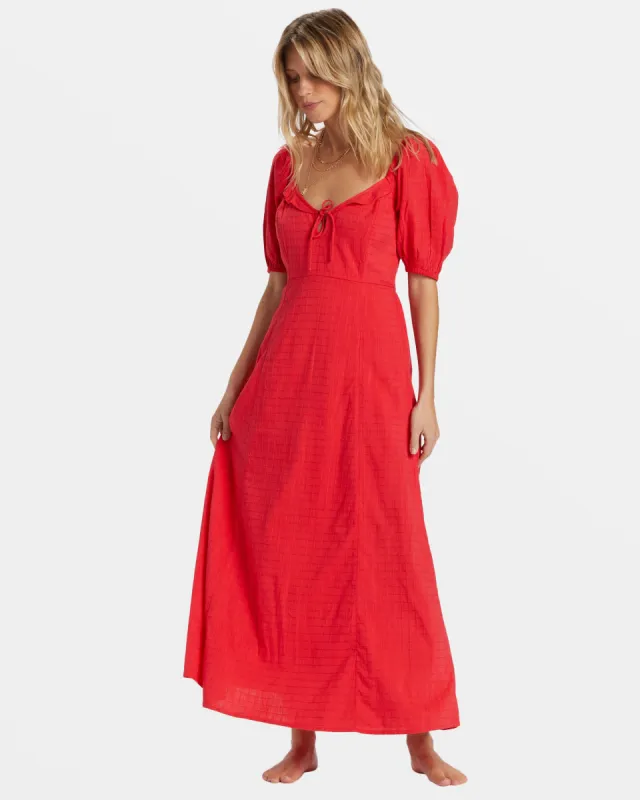 Burning Love Maxi Dress - Fiesta Red sold by Billabong