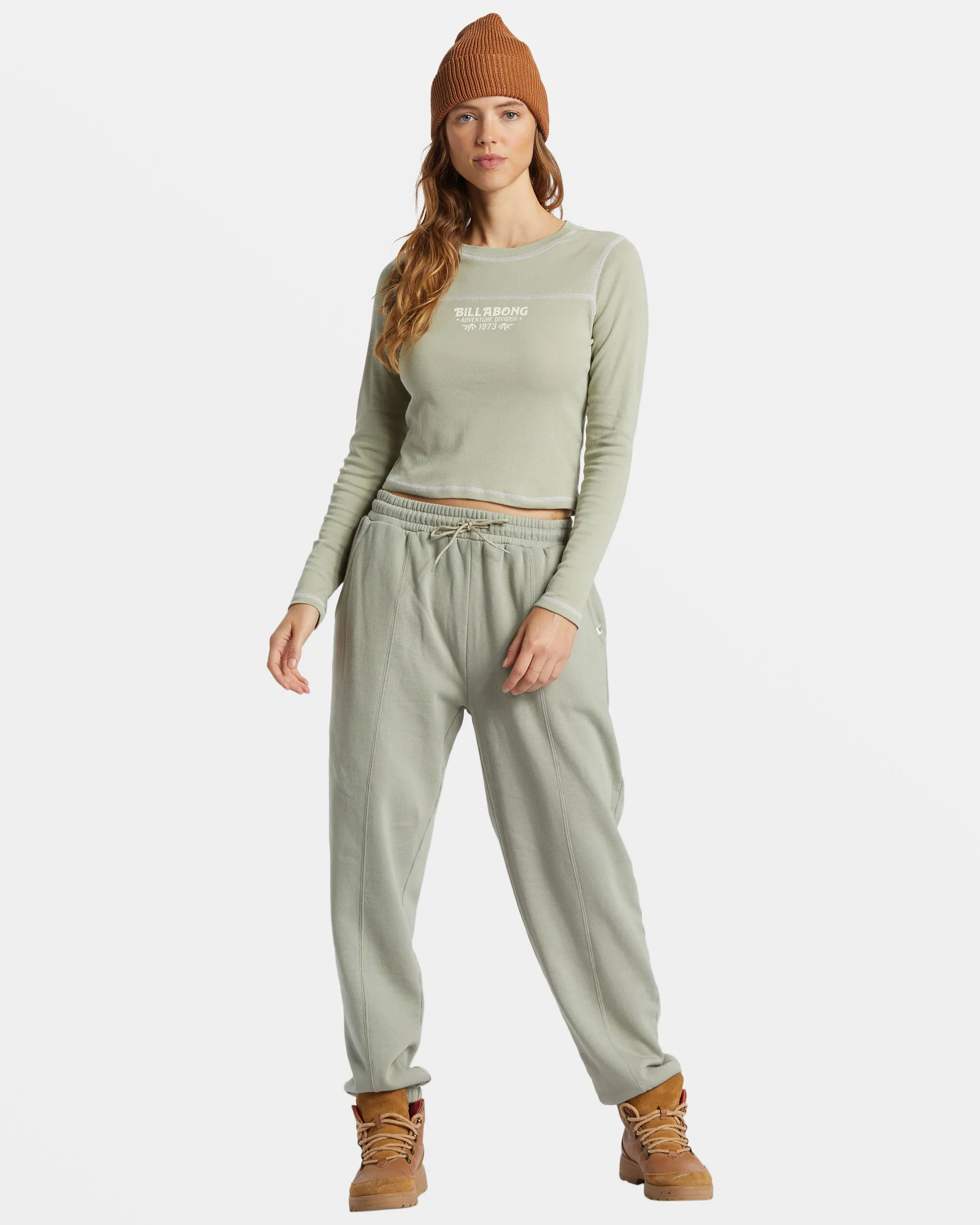 Hike Date Elastic Waist Pants - Seagrass sold by Billabong product image thumbnail 2
