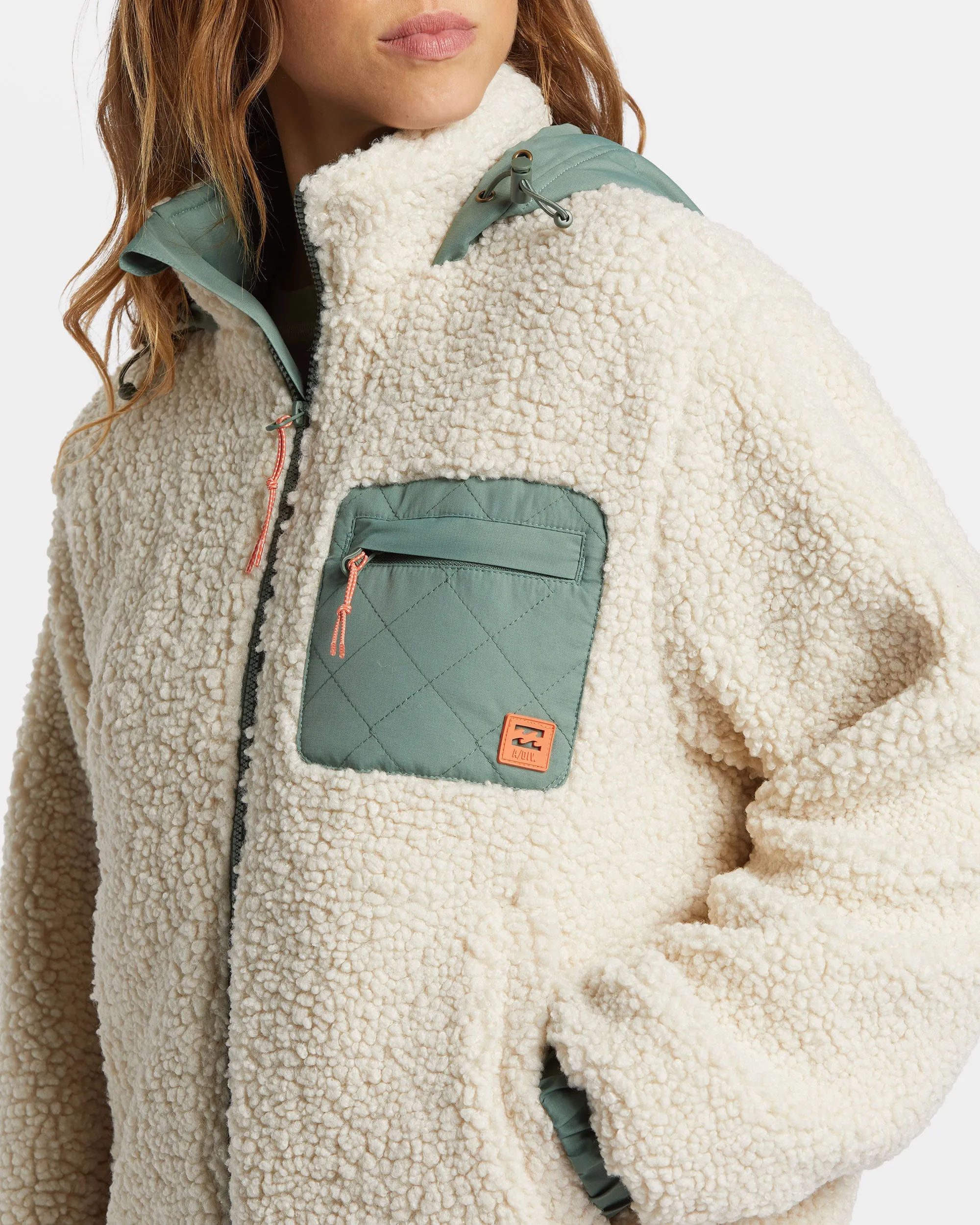 Northern Shore Hooded Jacket - White Cap sold by Billabong product image thumbnail 5