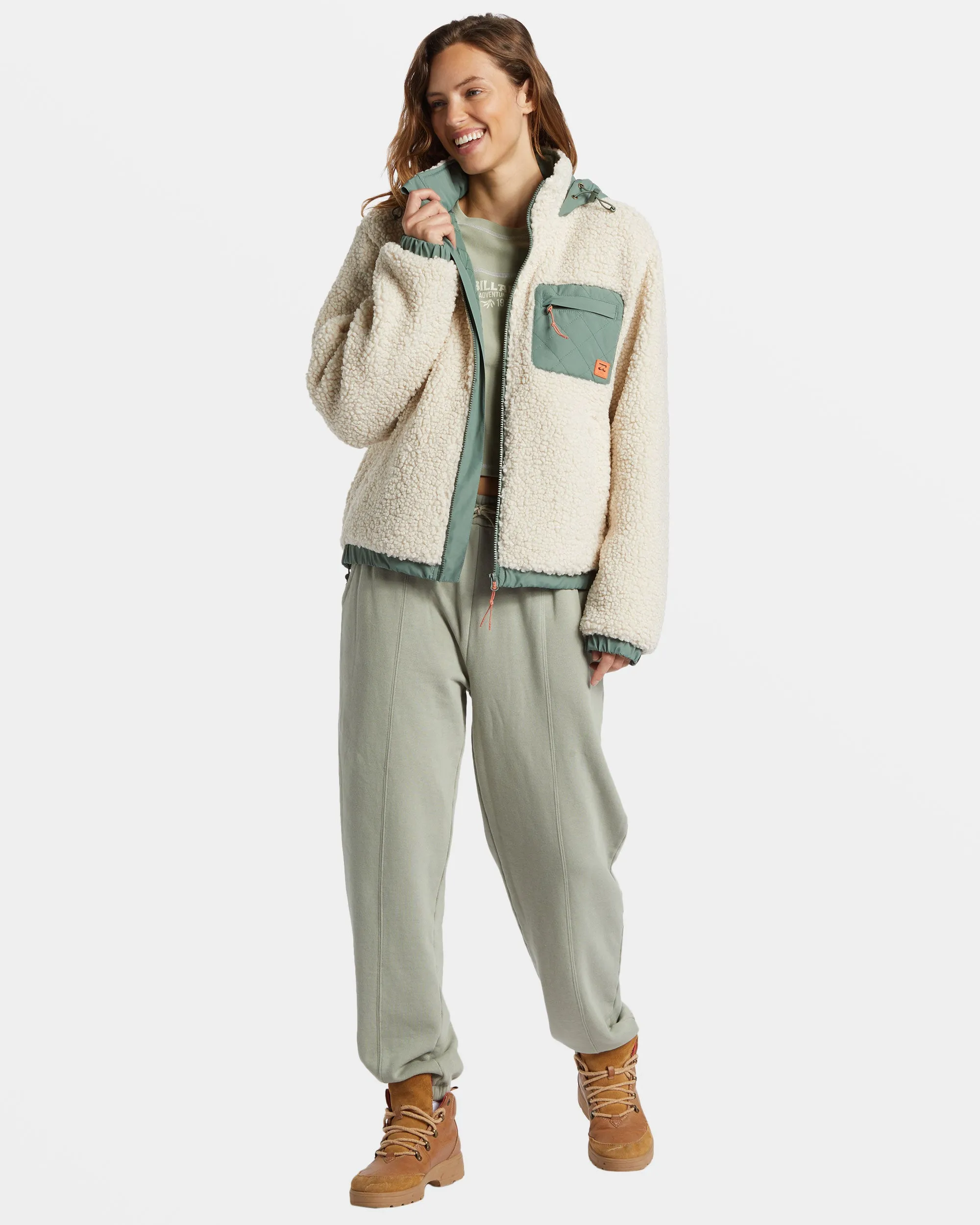 Northern Shore Hooded Jacket - White Cap sold by Billabong product image thumbnail 4