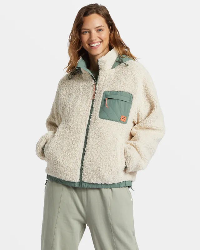 Northern Shore Hooded Jacket - White Cap sold by Billabong