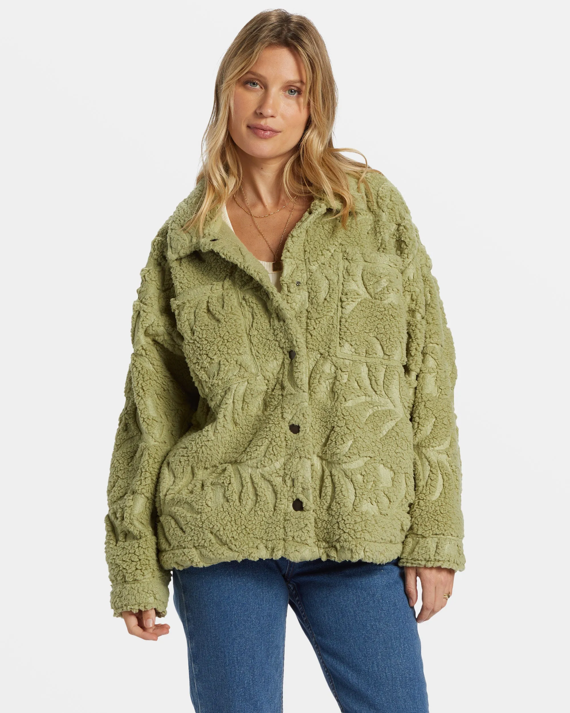 Sundown Sherpa Jacket - Avocado sold by Billabong product image thumbnail 2