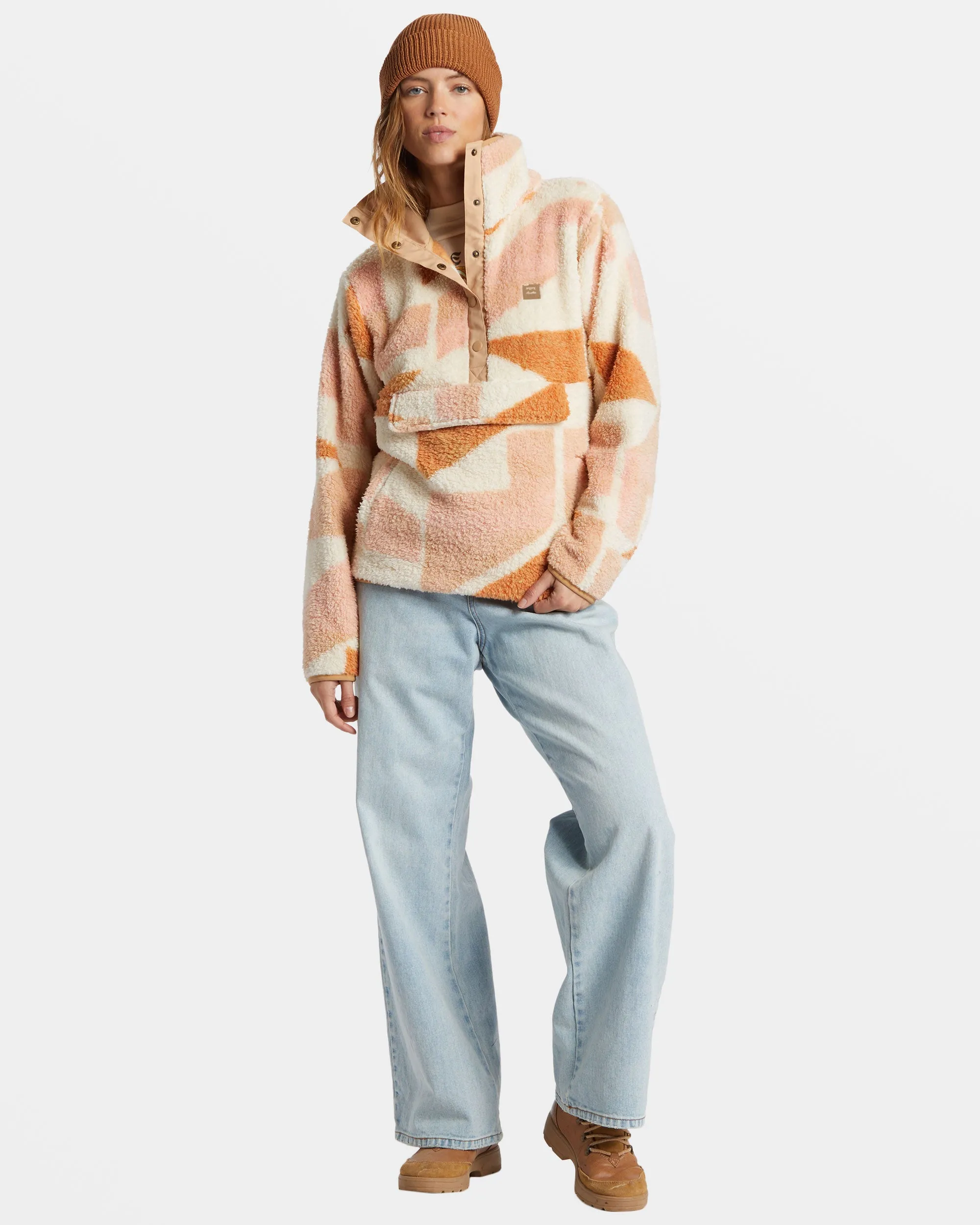 Switchback Mock Neck Fleece - White Cap sold by Billabong product image thumbnail 4