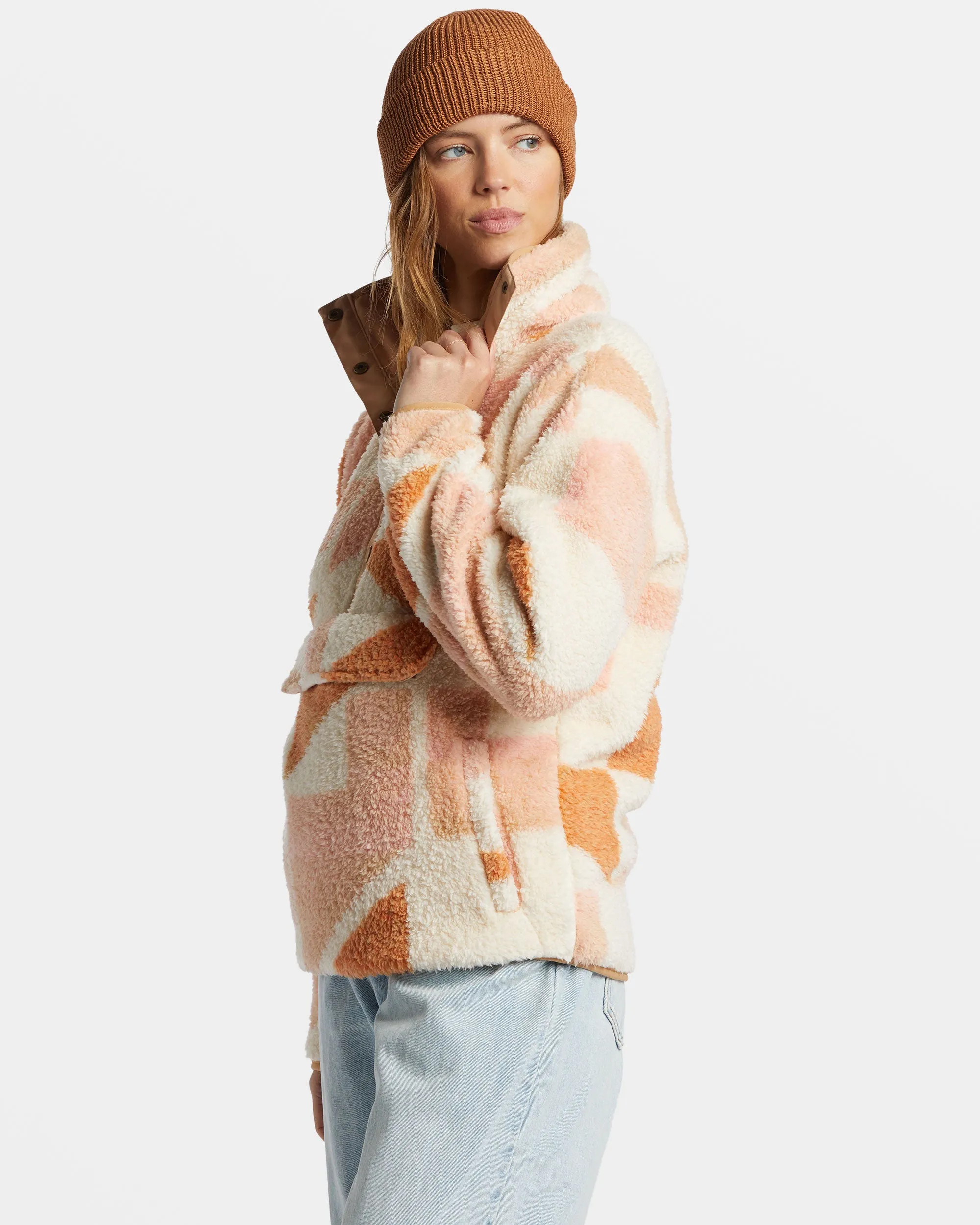 Switchback Mock Neck Fleece - White Cap sold by Billabong product image thumbnail 3