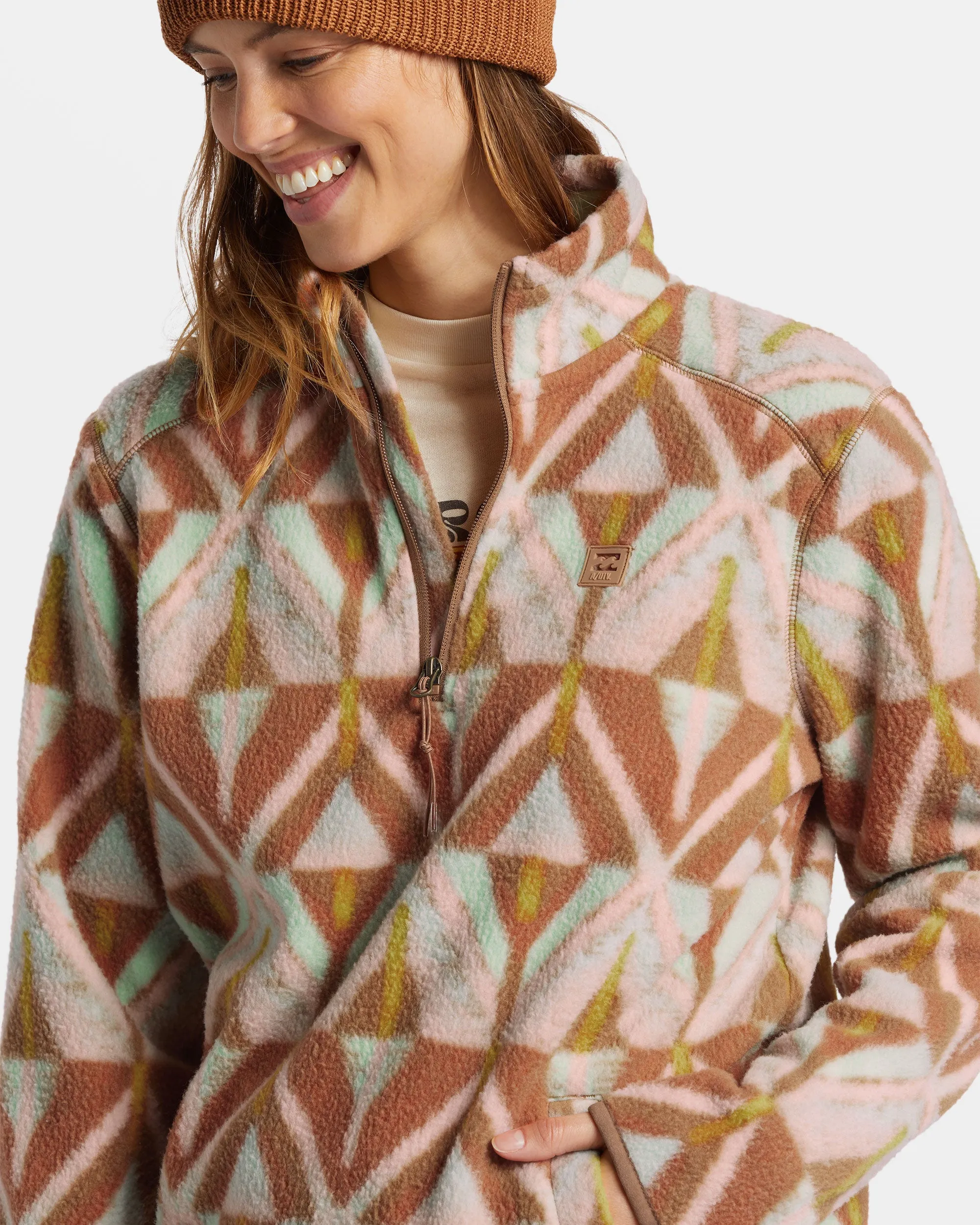 A/Div Boundary Mock 3 Half-Zip Pullover Sweatshirt - Sandalwood sold by Billabong product image thumbnail 5