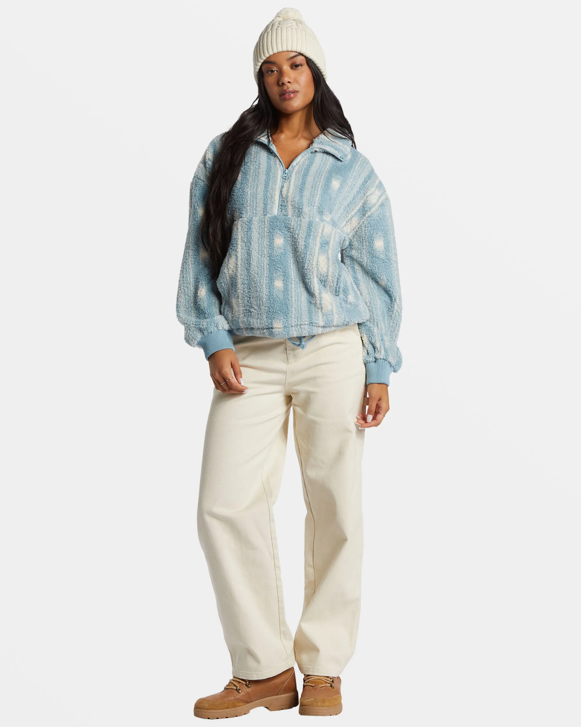 Time Off Half-Zip Fleece Pullover - Sea Fog sold by Billabong product image thumbnail 4