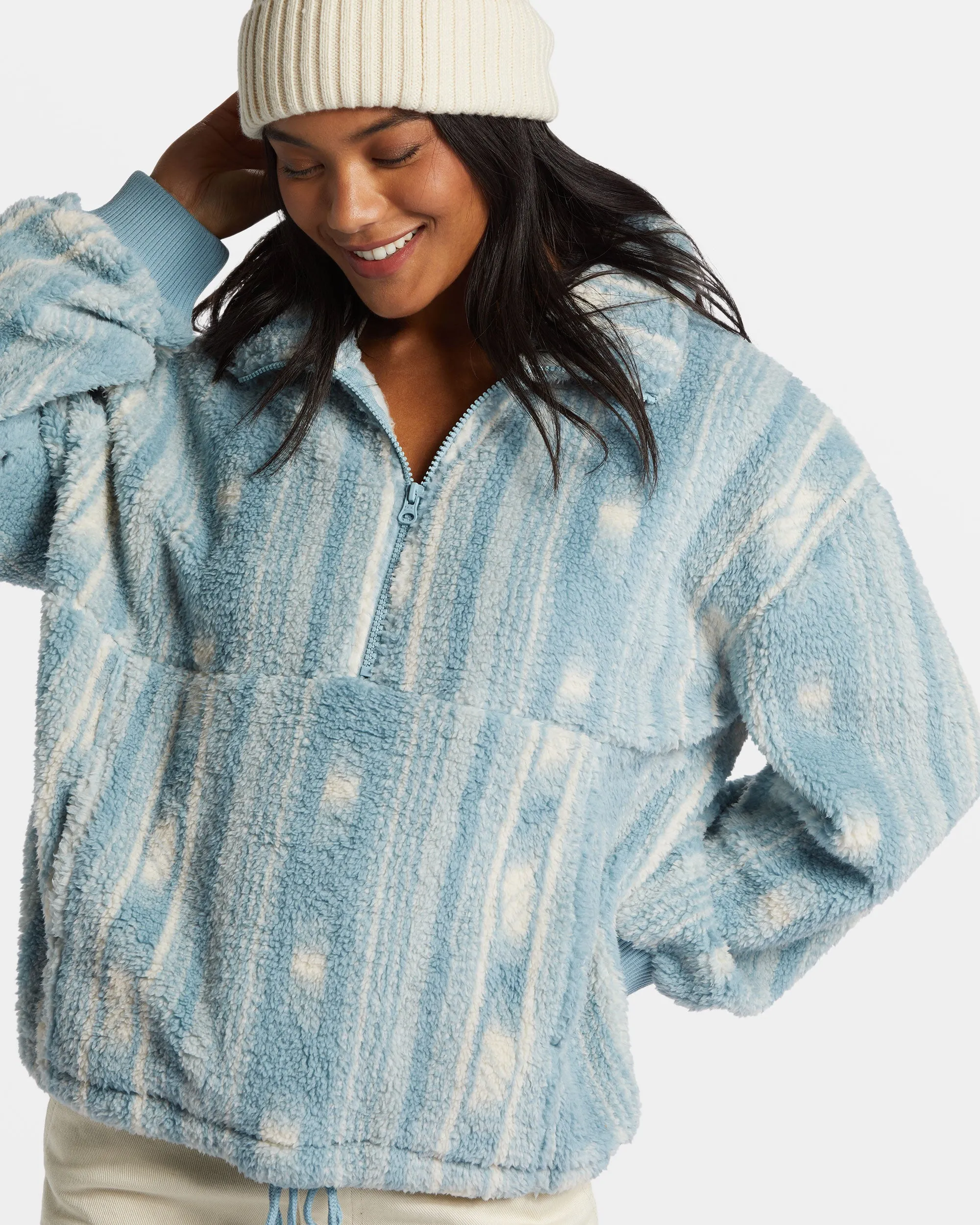 Time Off Half-Zip Fleece Pullover - Sea Fog sold by Billabong product image thumbnail 5