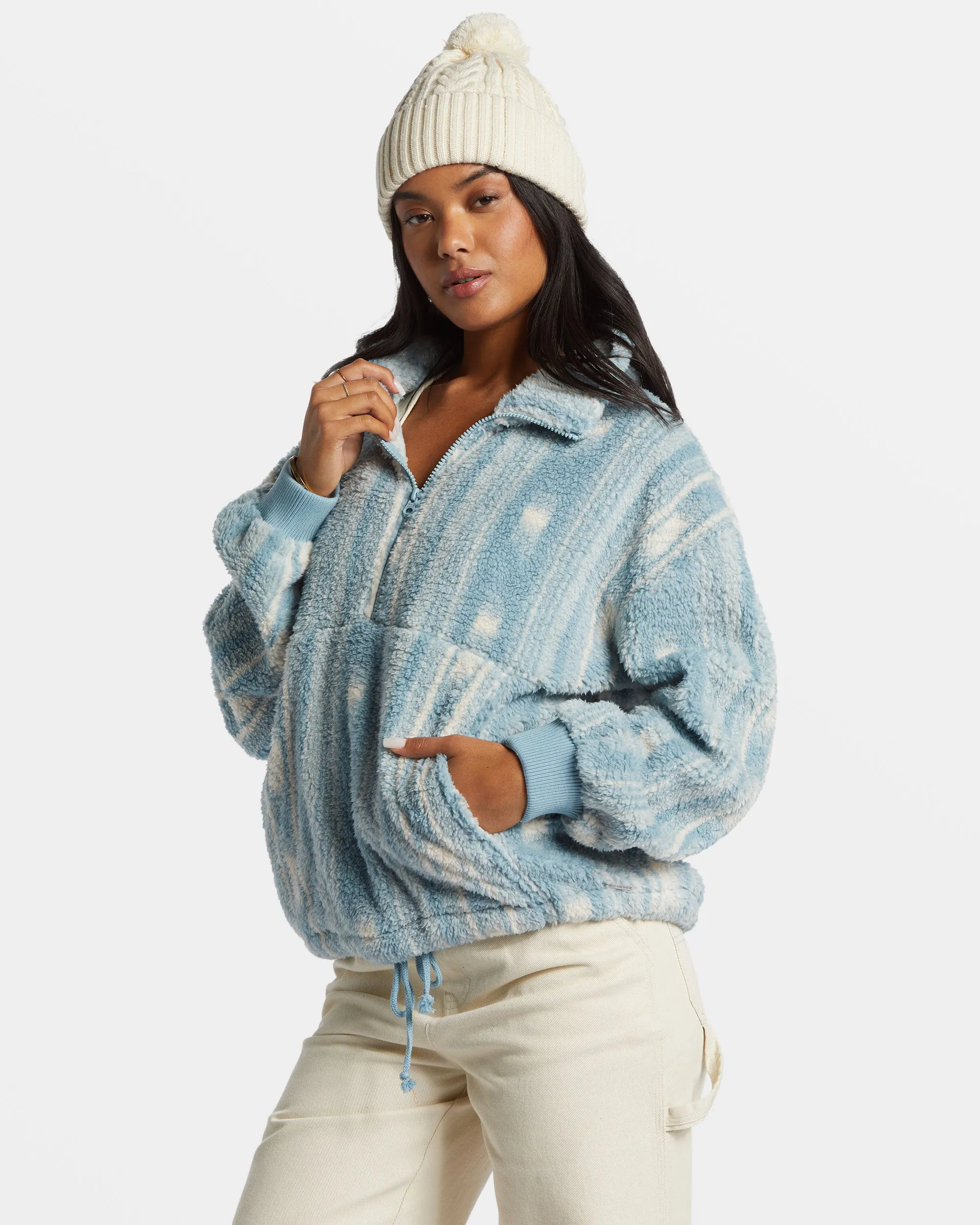 Time Off Half-Zip Fleece Pullover - Sea Fog sold by Billabong product image thumbnail 3