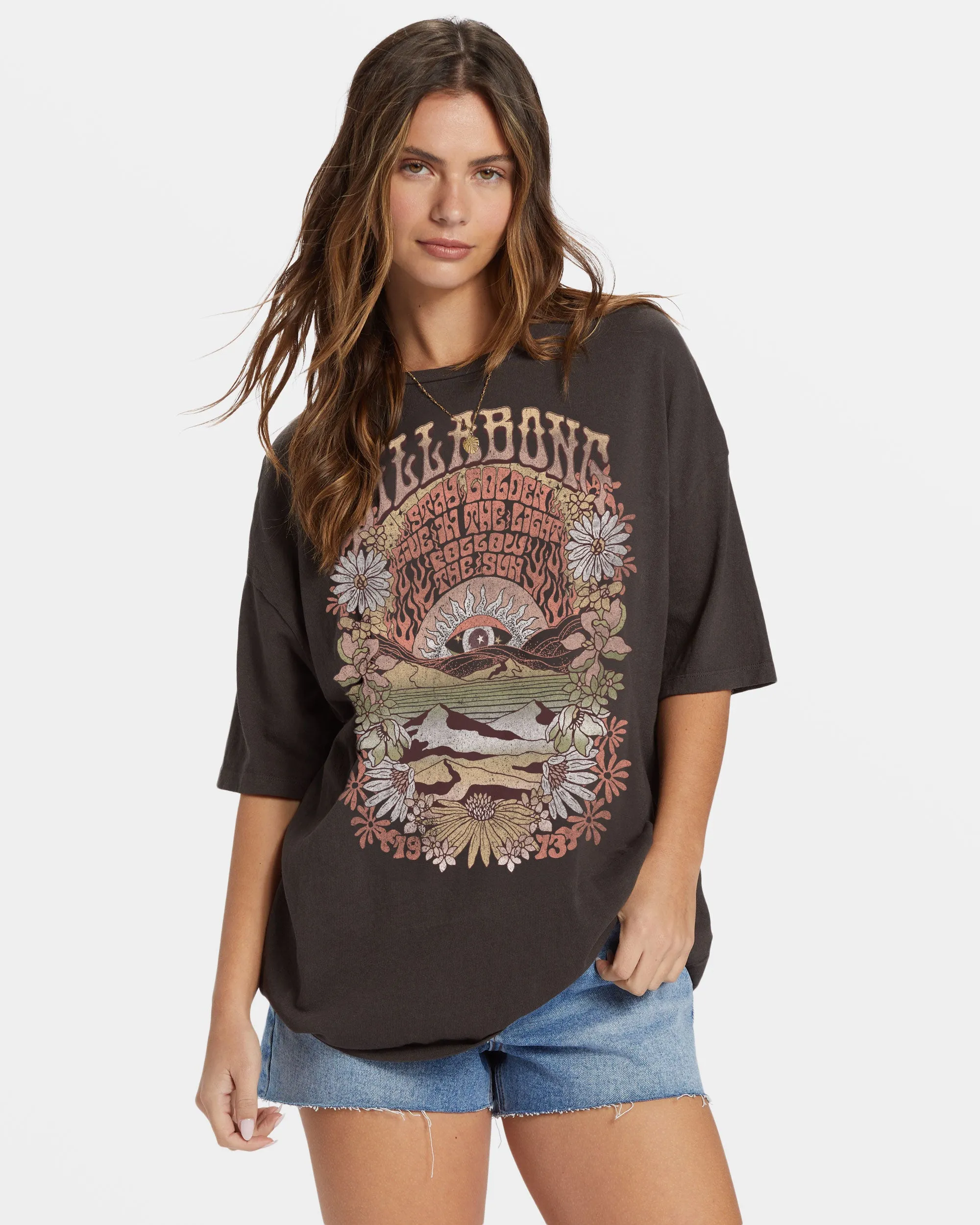 Golden Times T-Shirt - Off Black sold by Billabong