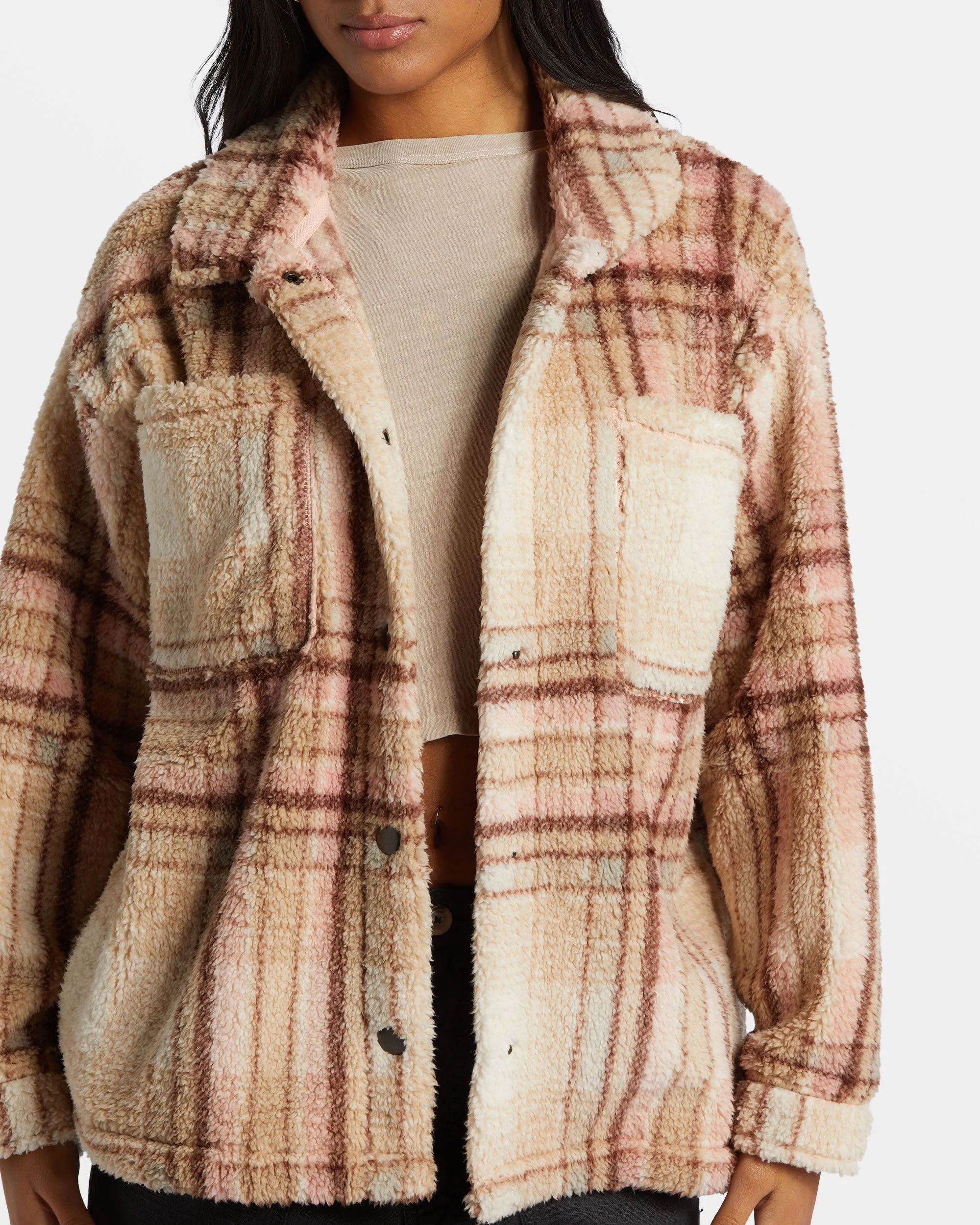 Sundown Sherpa Jacket - Dusty Peach sold by Billabong product image thumbnail 5