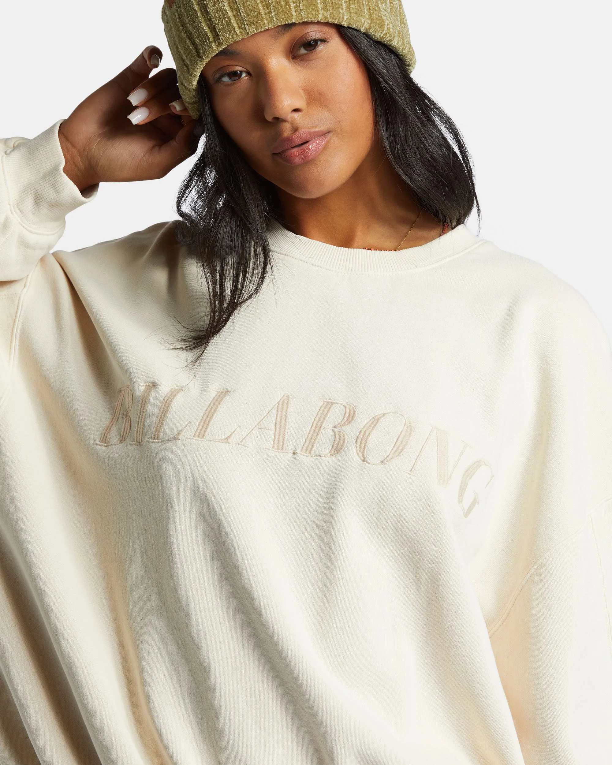 Palmin Kendal Crewneck Sweatshirt - White Cap sold by Billabong product image thumbnail 5