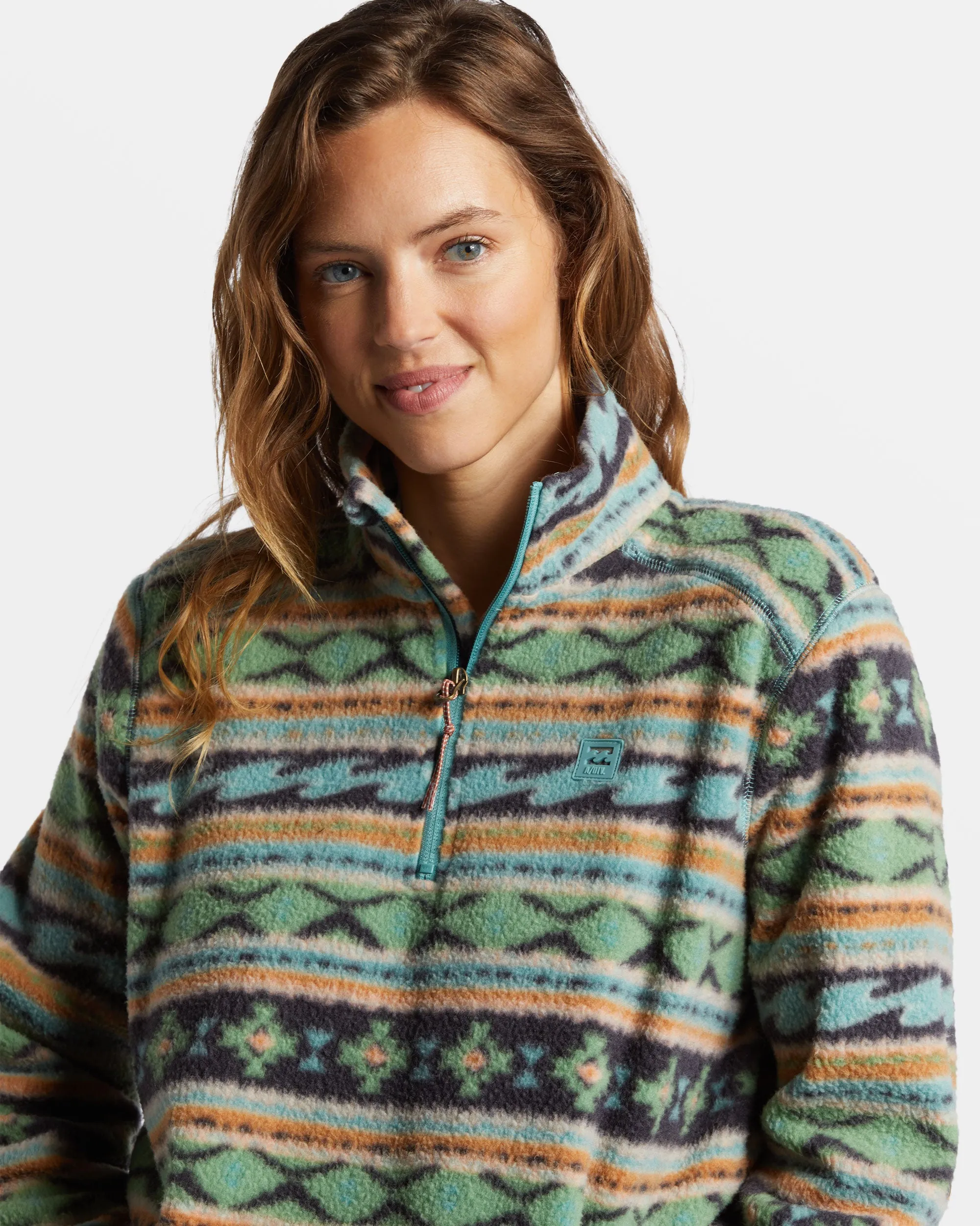 A/Div Boundary Mock 3 Half-Zip Pullover Sweatshirt - Salty Sage sold by Billabong product image thumbnail 5