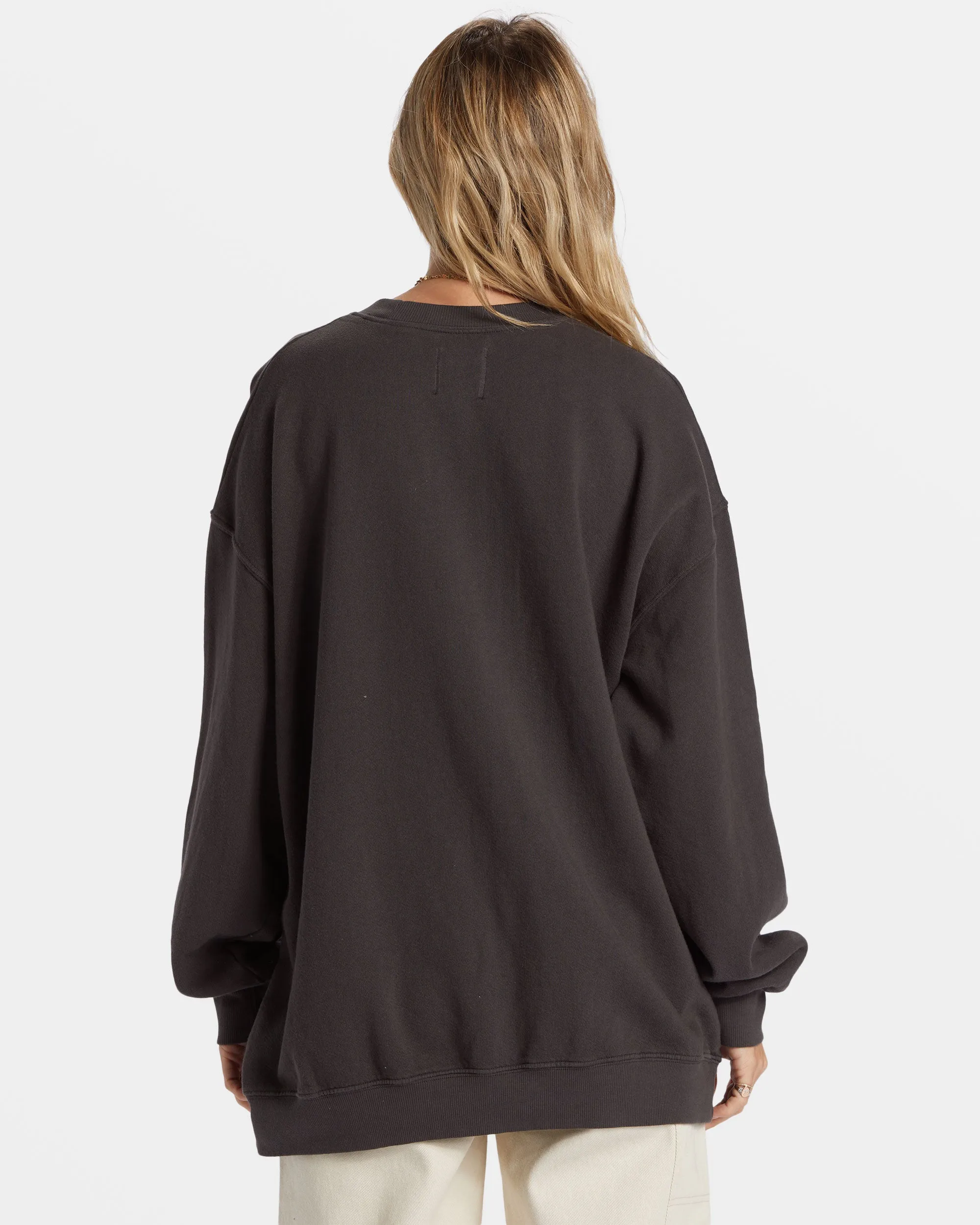 Ride In Oversized Crewneck Sweatshirt - Black Sands sold by Billabong product image thumbnail 3