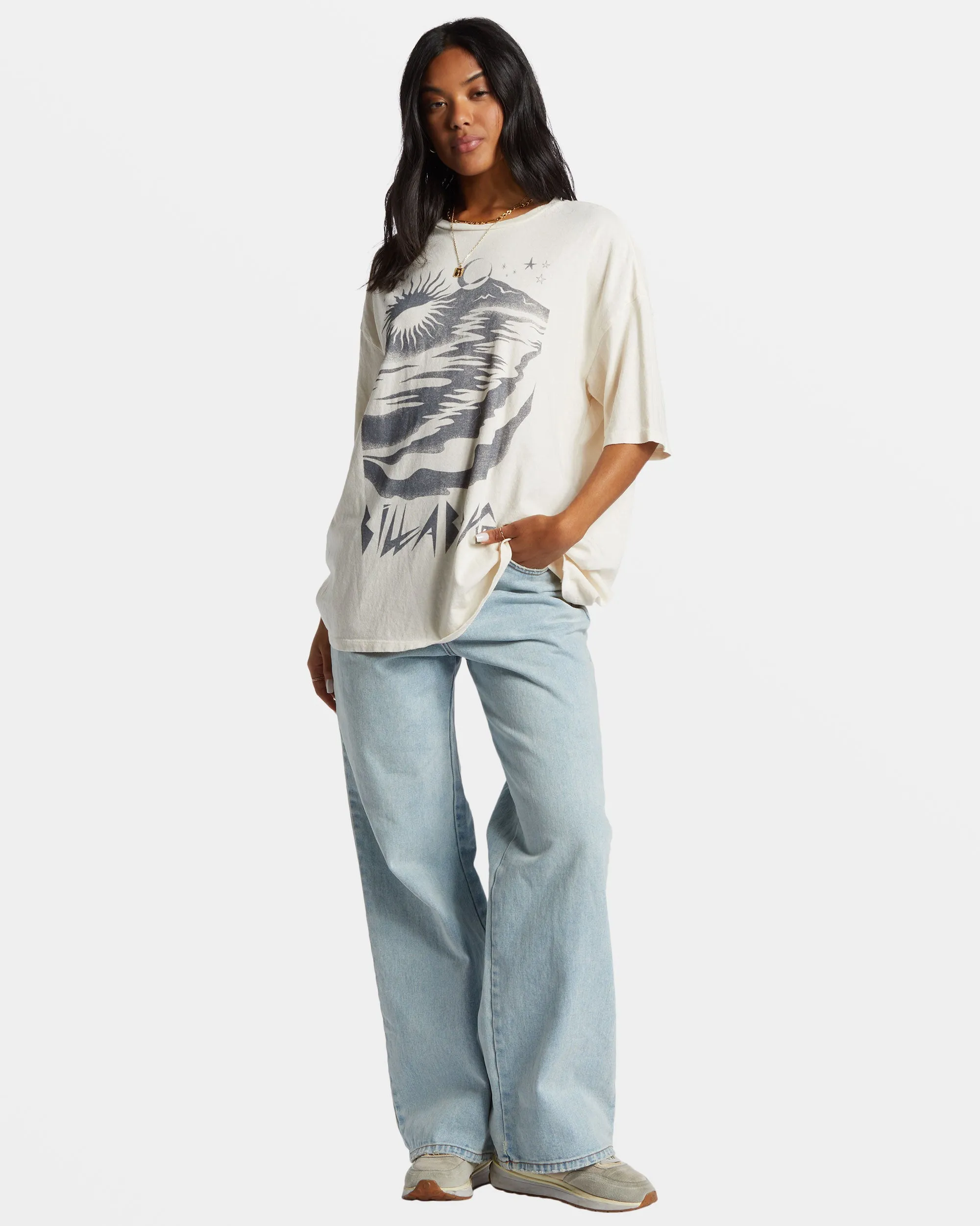 Night Walks T-Shirt - White Cap sold by Billabong product image thumbnail 4