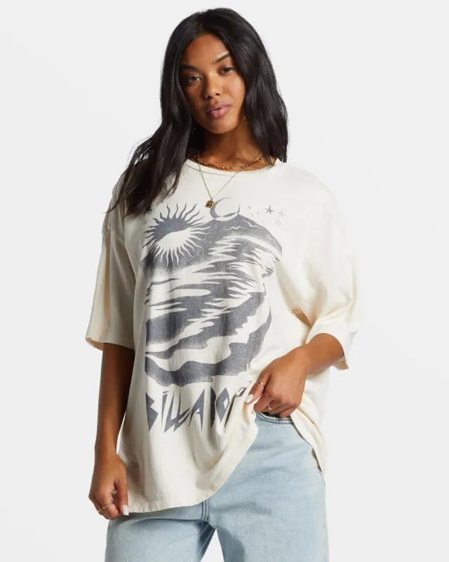 Night Walks T-Shirt - White Cap sold by Billabong