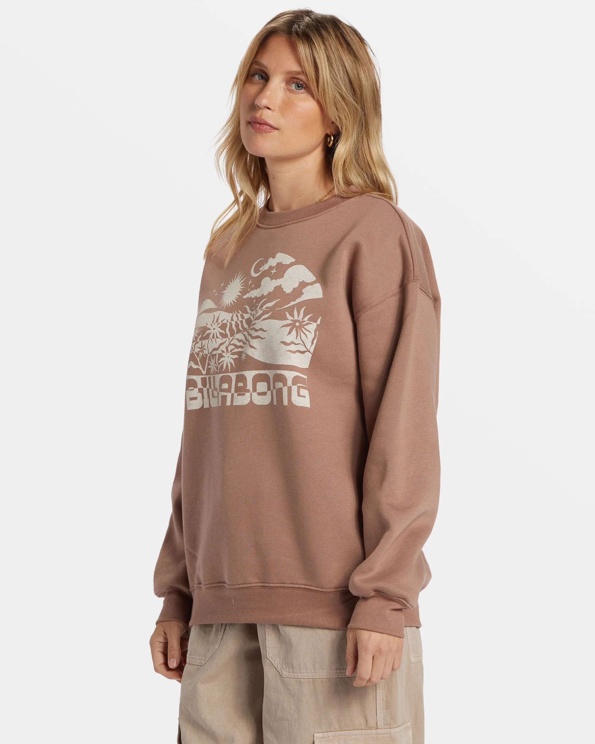 White Space Crewneck Sweatshirt - Sweet Earth sold by Billabong product image thumbnail 3