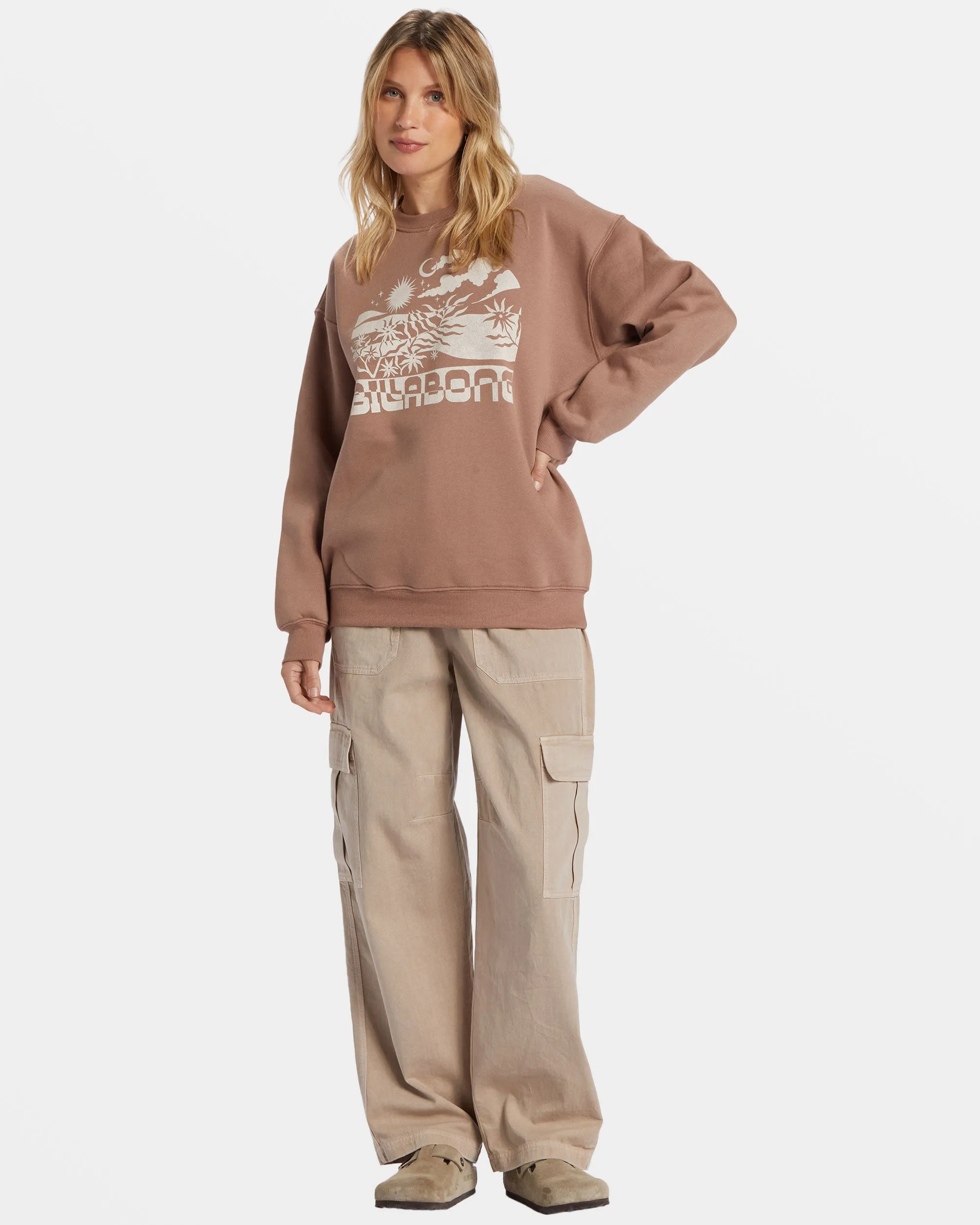 White Space Crewneck Sweatshirt - Sweet Earth sold by Billabong product image thumbnail 4