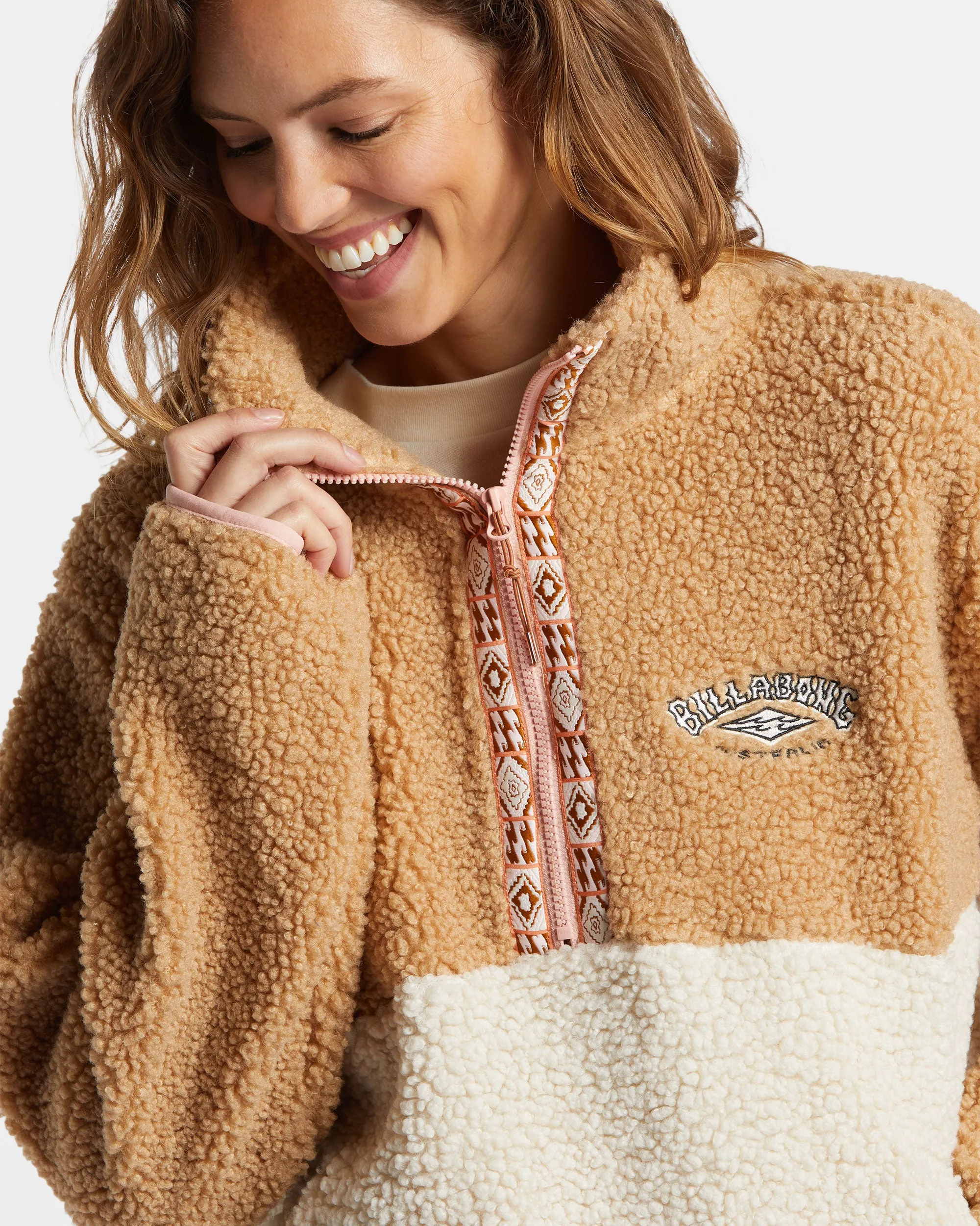 Horizon Mock Neck Sweatshirt - Wet Sand sold by Billabong product image thumbnail 5