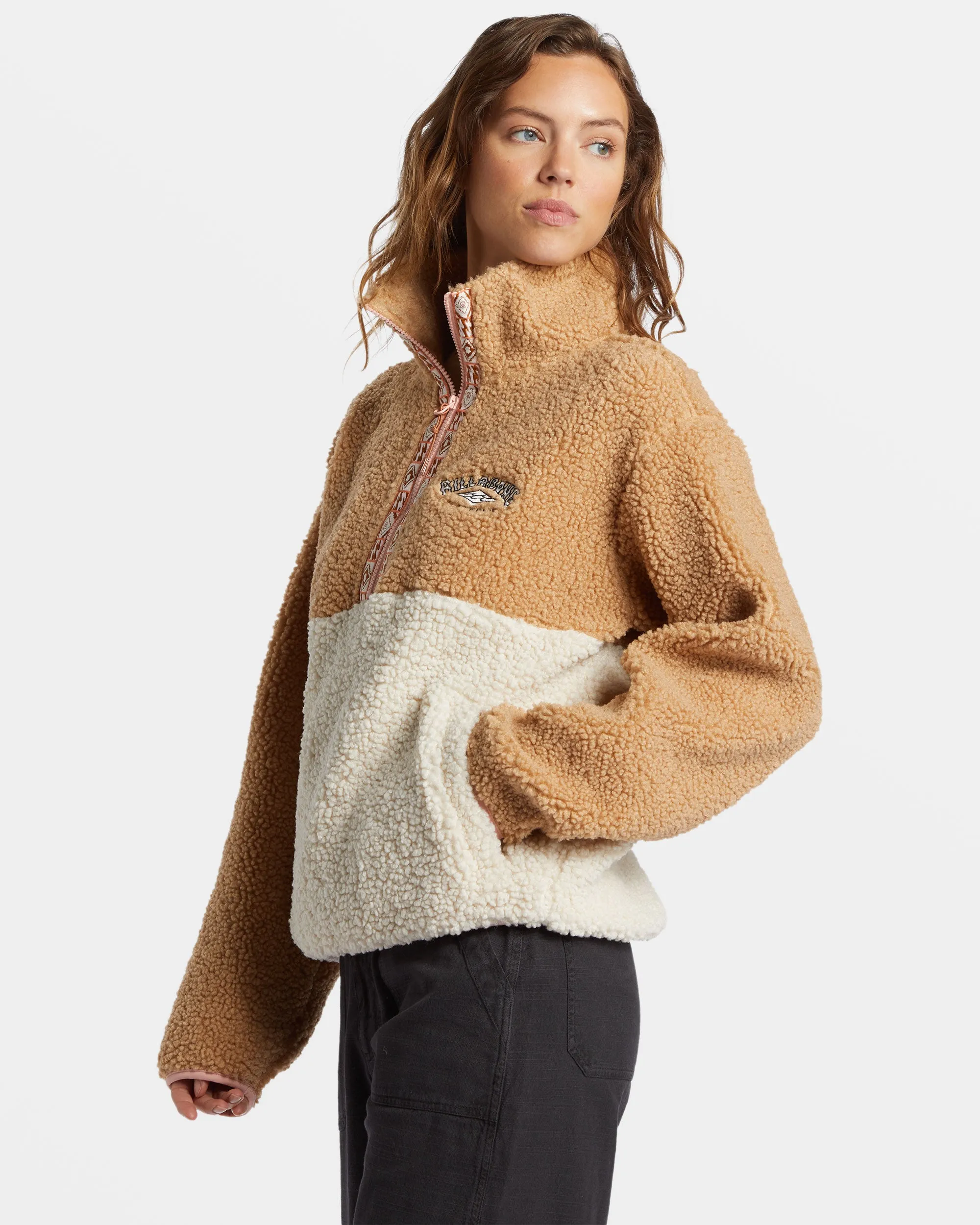 Horizon Mock Neck Sweatshirt - Wet Sand sold by Billabong product image thumbnail 3