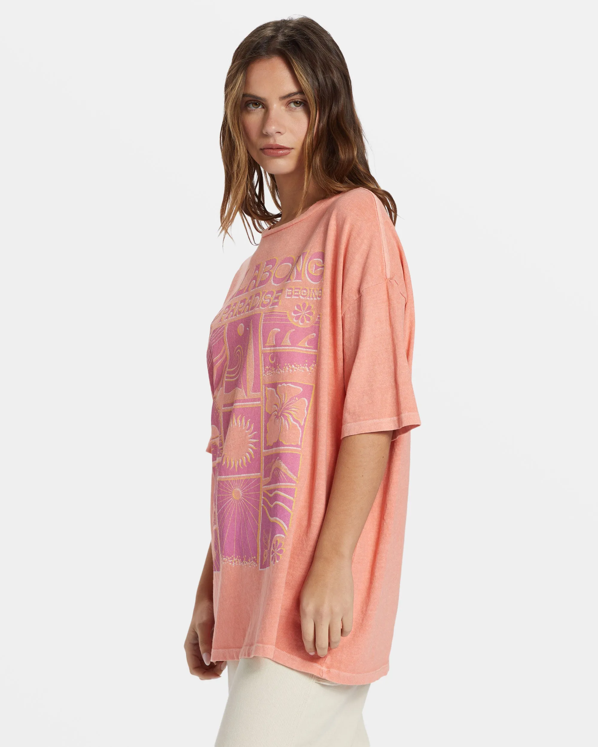 Paradise Begins T-Shirt - Peach Out sold by Billabong product image thumbnail 3