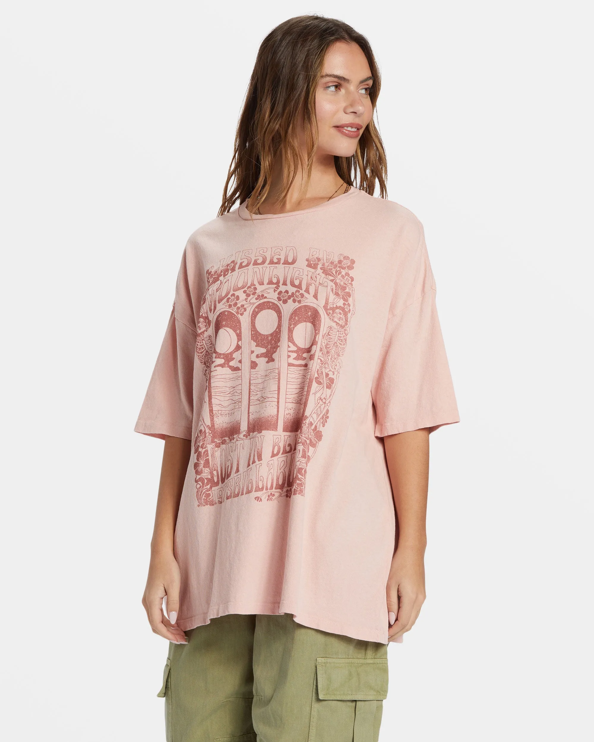 Moon Kiss T-Shirt - Dusty Peach sold by Billabong product image thumbnail 3