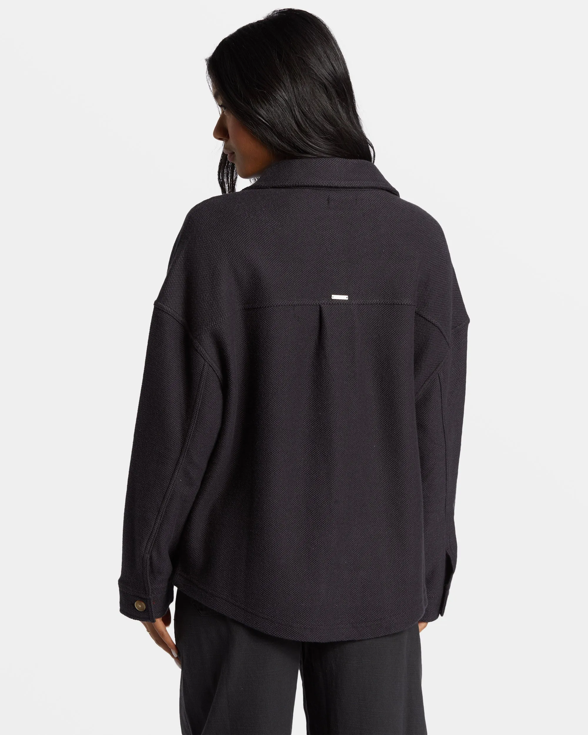 Everytime Oversized Shacket - Black Sands sold by Billabong product image thumbnail 2