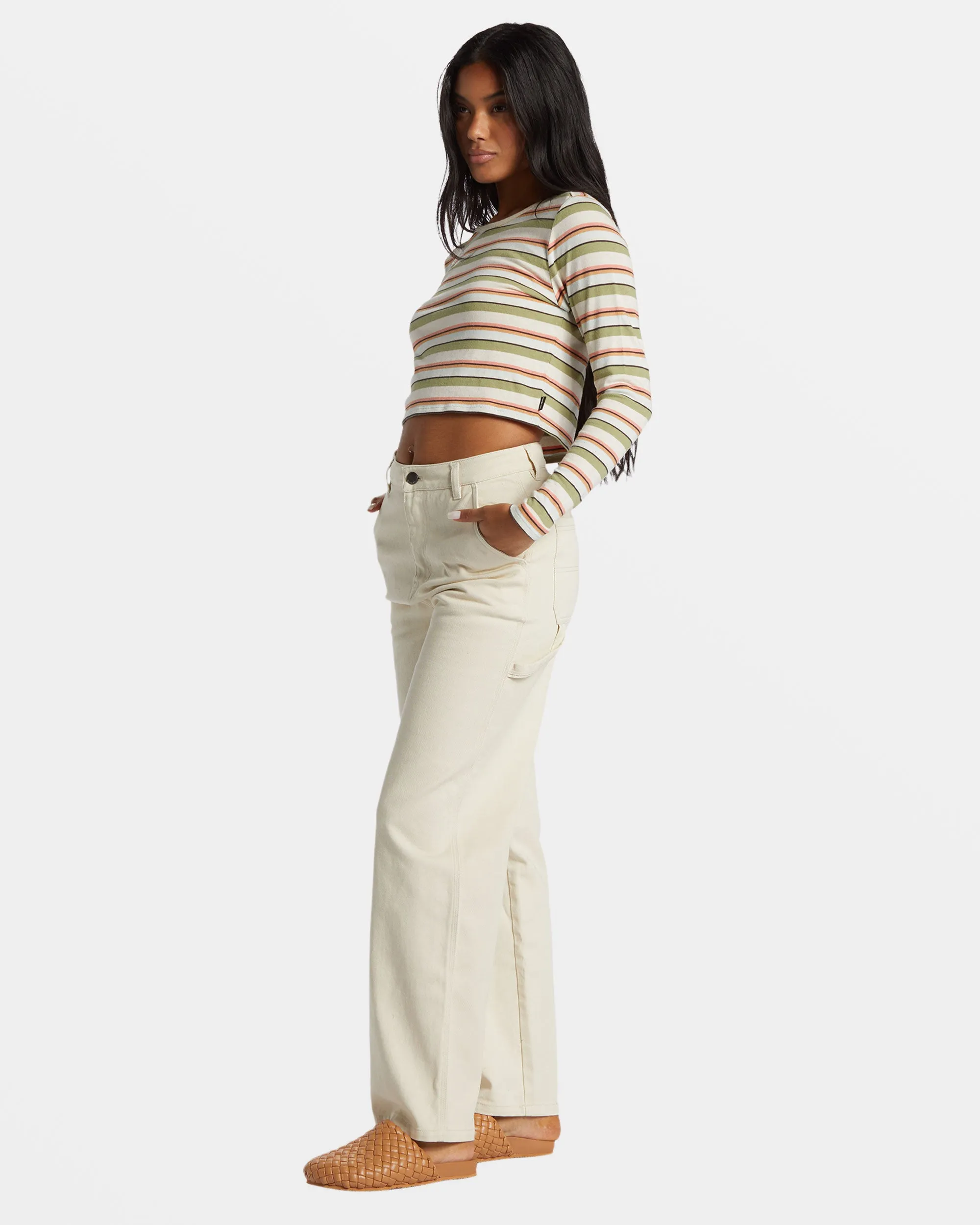 Collet Carpenter Denim Pant - White Cap sold by Billabong product image thumbnail 3