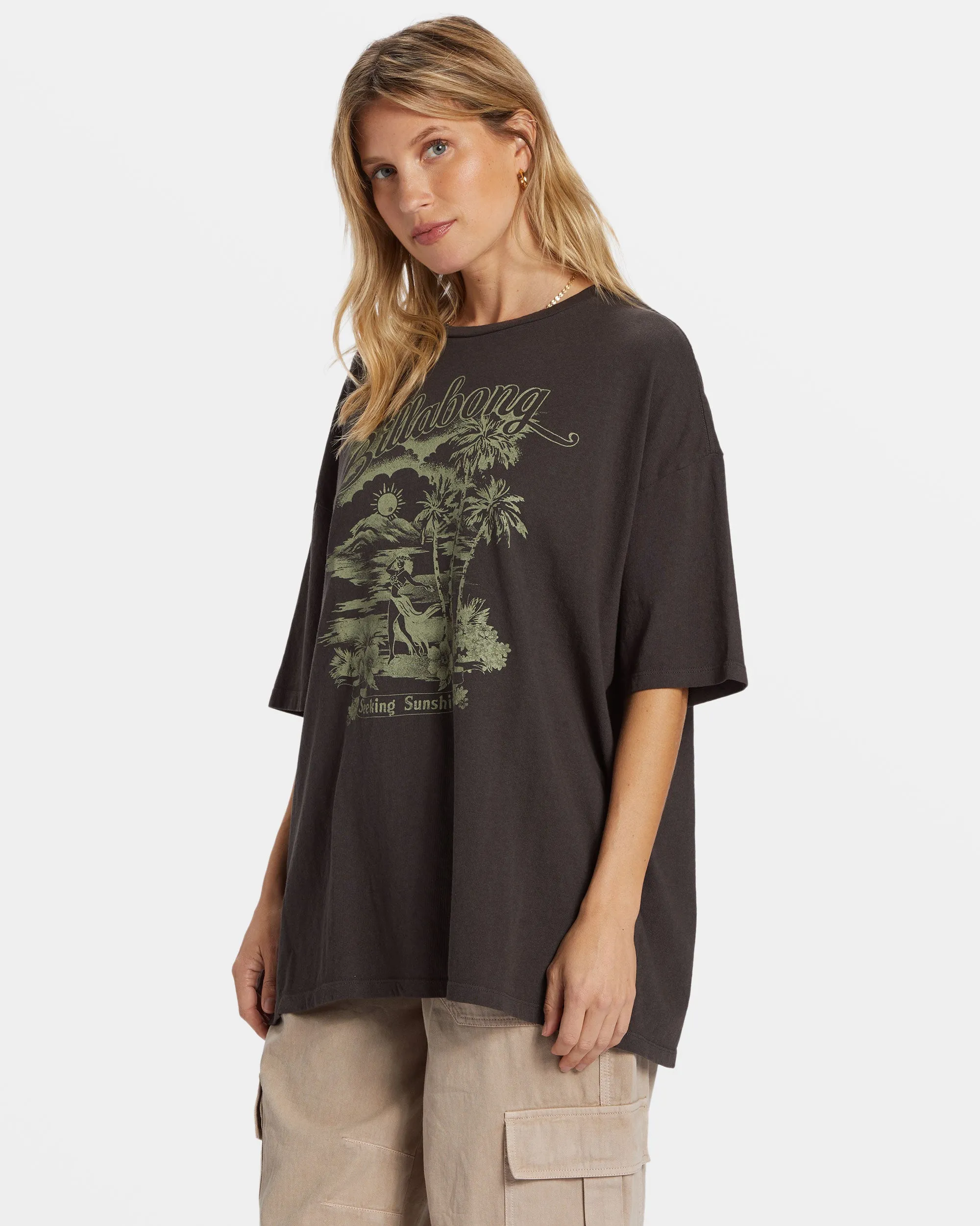 Sending Love T-Shirt - Off Black sold by Billabong product image thumbnail 3