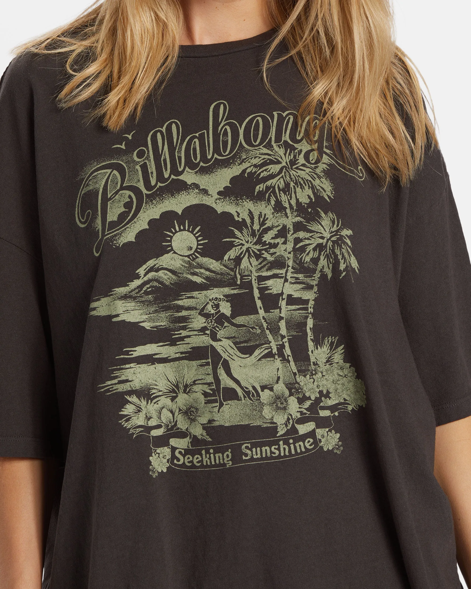 Sending Love T-Shirt - Off Black sold by Billabong product image thumbnail 5