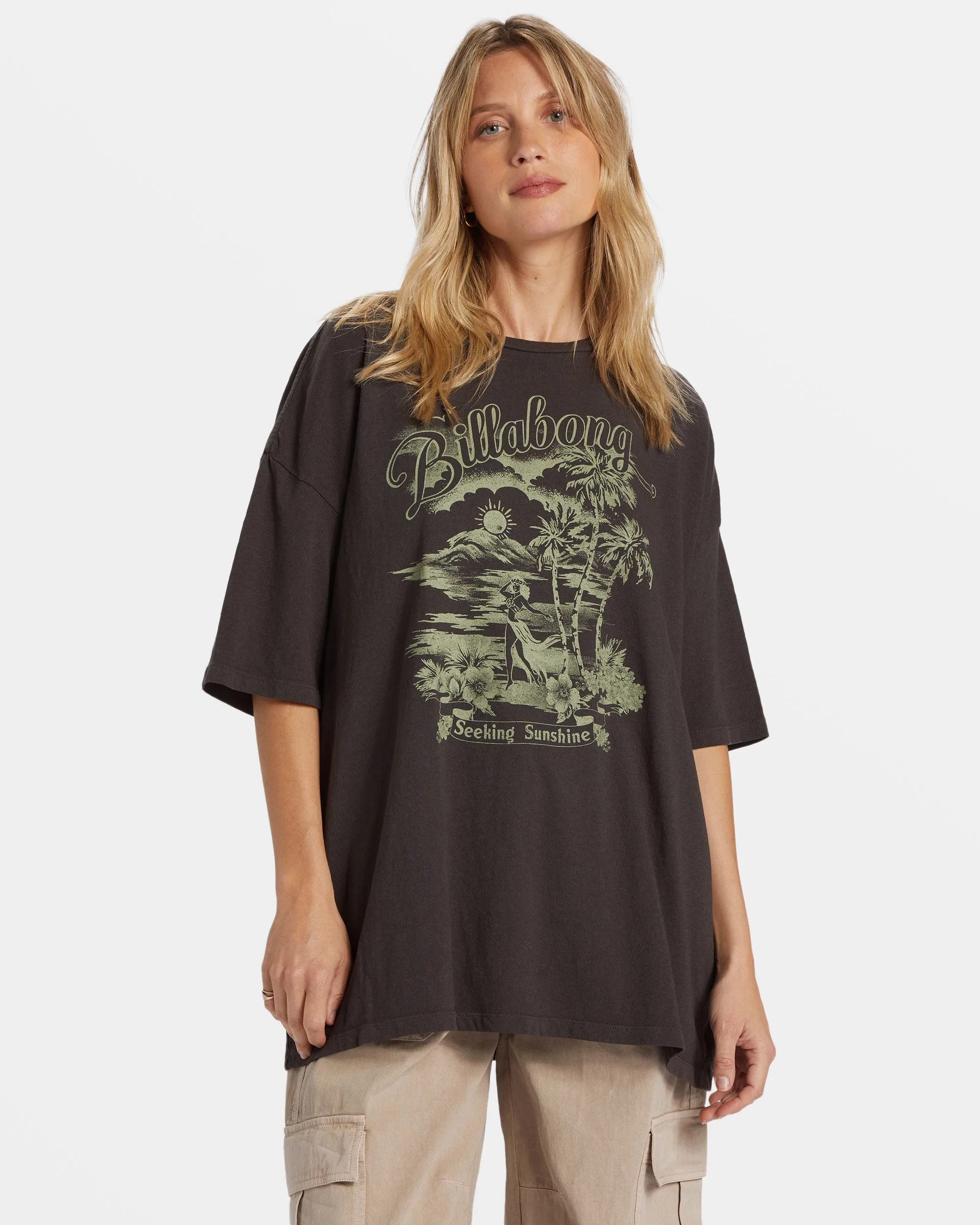 Sending Love T-Shirt - Off Black sold by Billabong