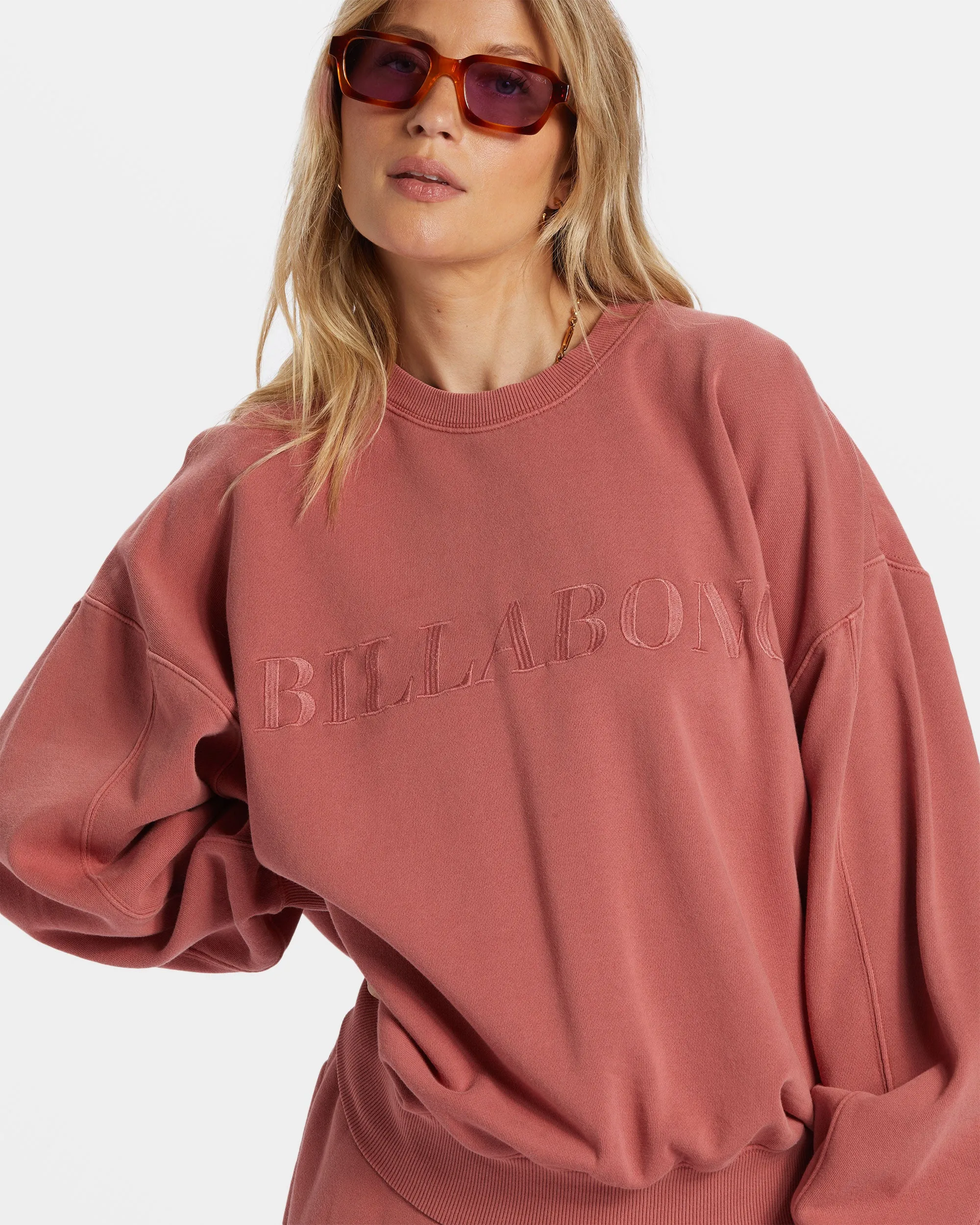 Palmin Kendal Crewneck Sweatshirt - Red Clay sold by Billabong product image thumbnail 5