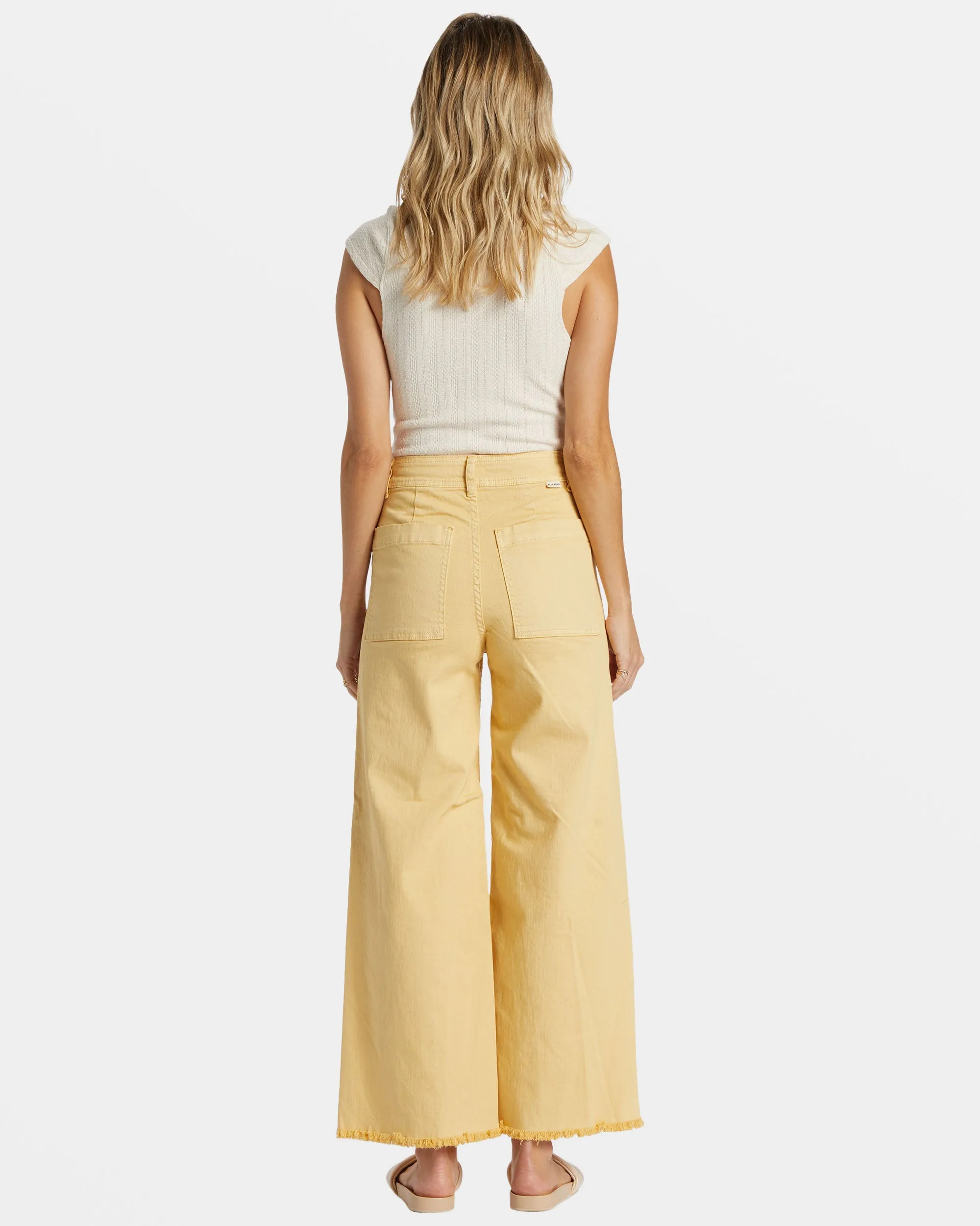 Free Fall High-Waist Pants - Pale Yellow sold by Billabong product image thumbnail 3