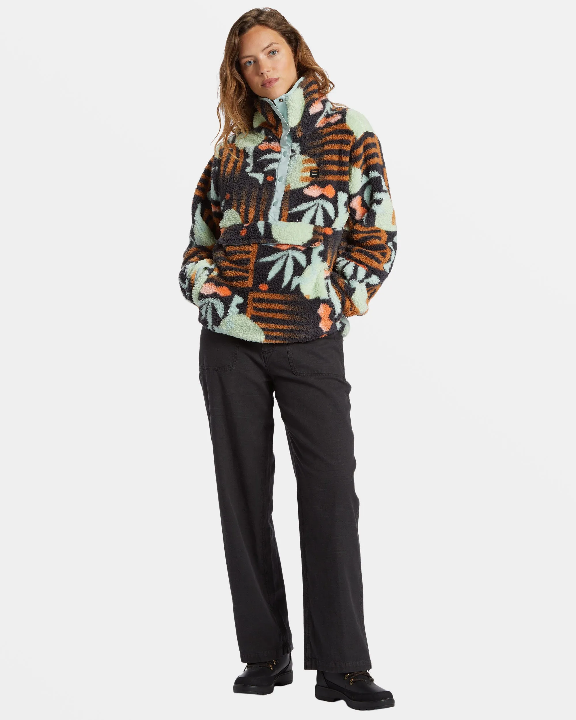 Switchback Mock Neck Fleece - Black Multi sold by Billabong product image thumbnail 4