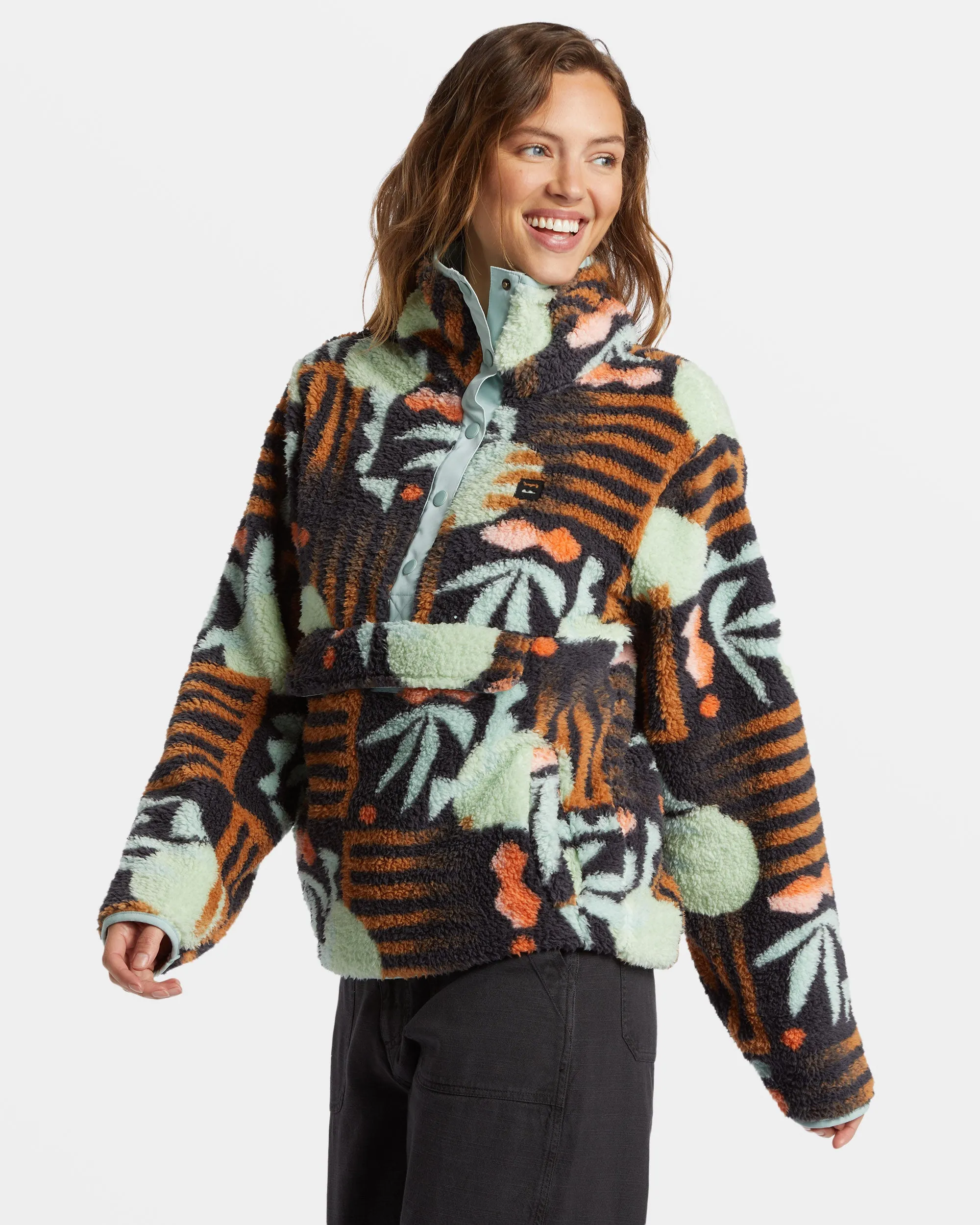 Switchback Mock Neck Fleece - Black Multi sold by Billabong product image thumbnail 3