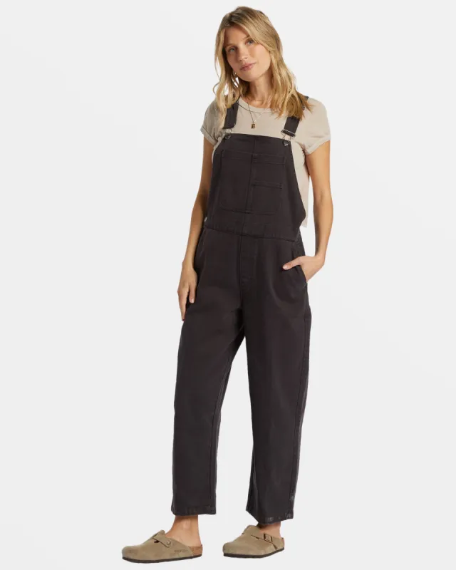 Sand Canyon Denim Overalls - Black Sands sold by Billabong