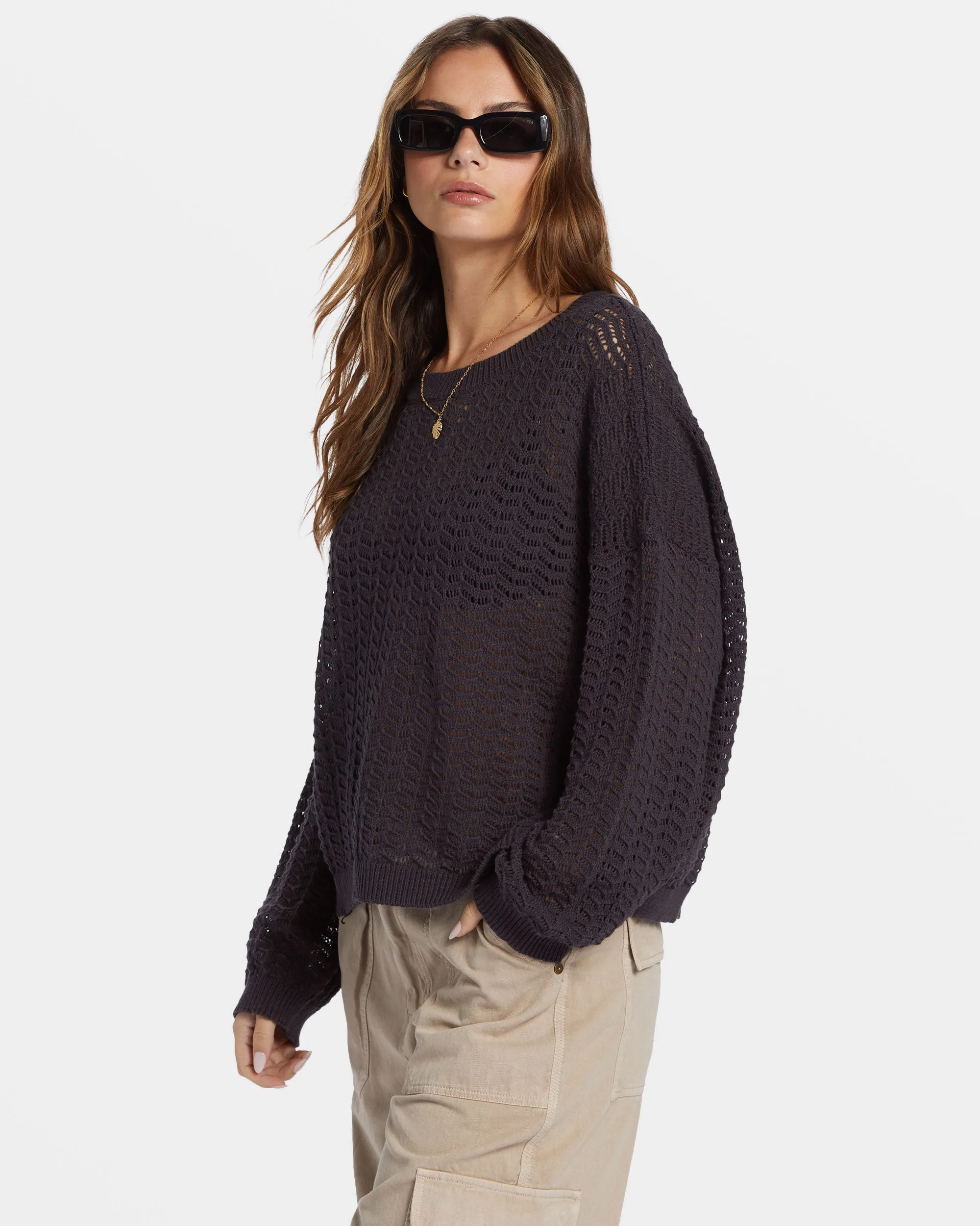 Sunlit Pullover Sweater - Black Sands sold by Billabong product image thumbnail 3