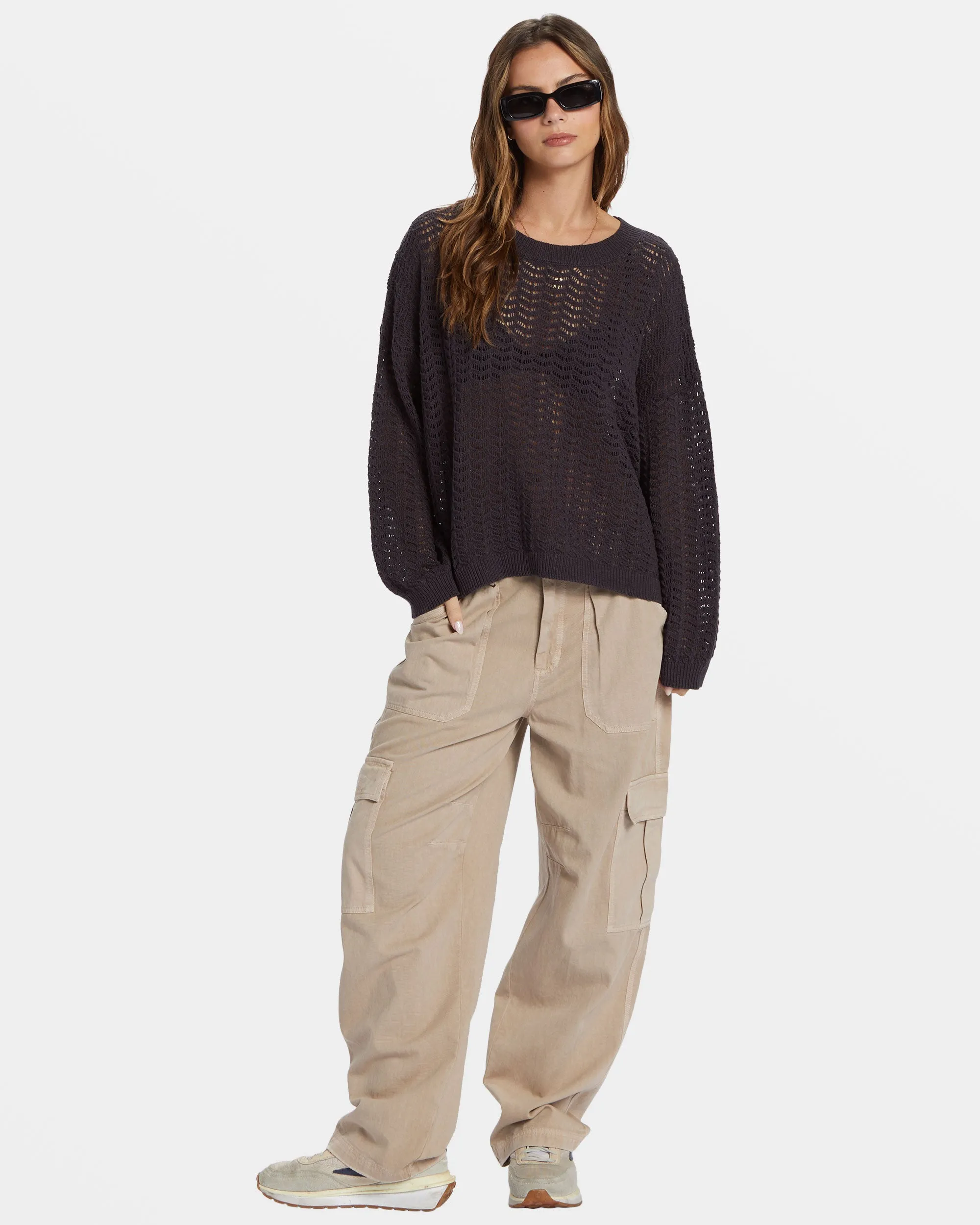 Sunlit Pullover Sweater - Black Sands sold by Billabong product image thumbnail 4