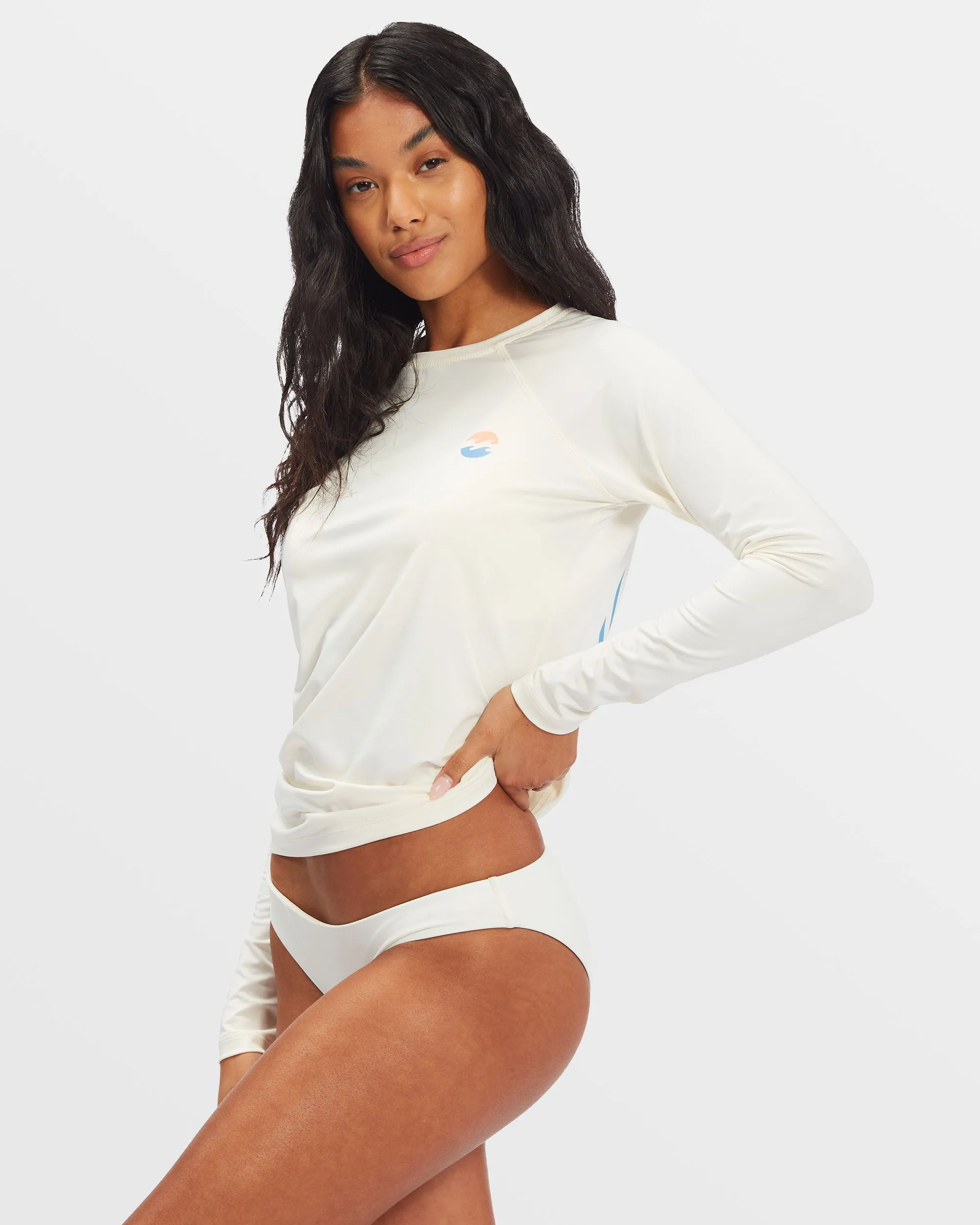 Classic Solid Long Sleeve UPF 50 Rashguard - Salt Crystal sold by Billabong product image thumbnail 3