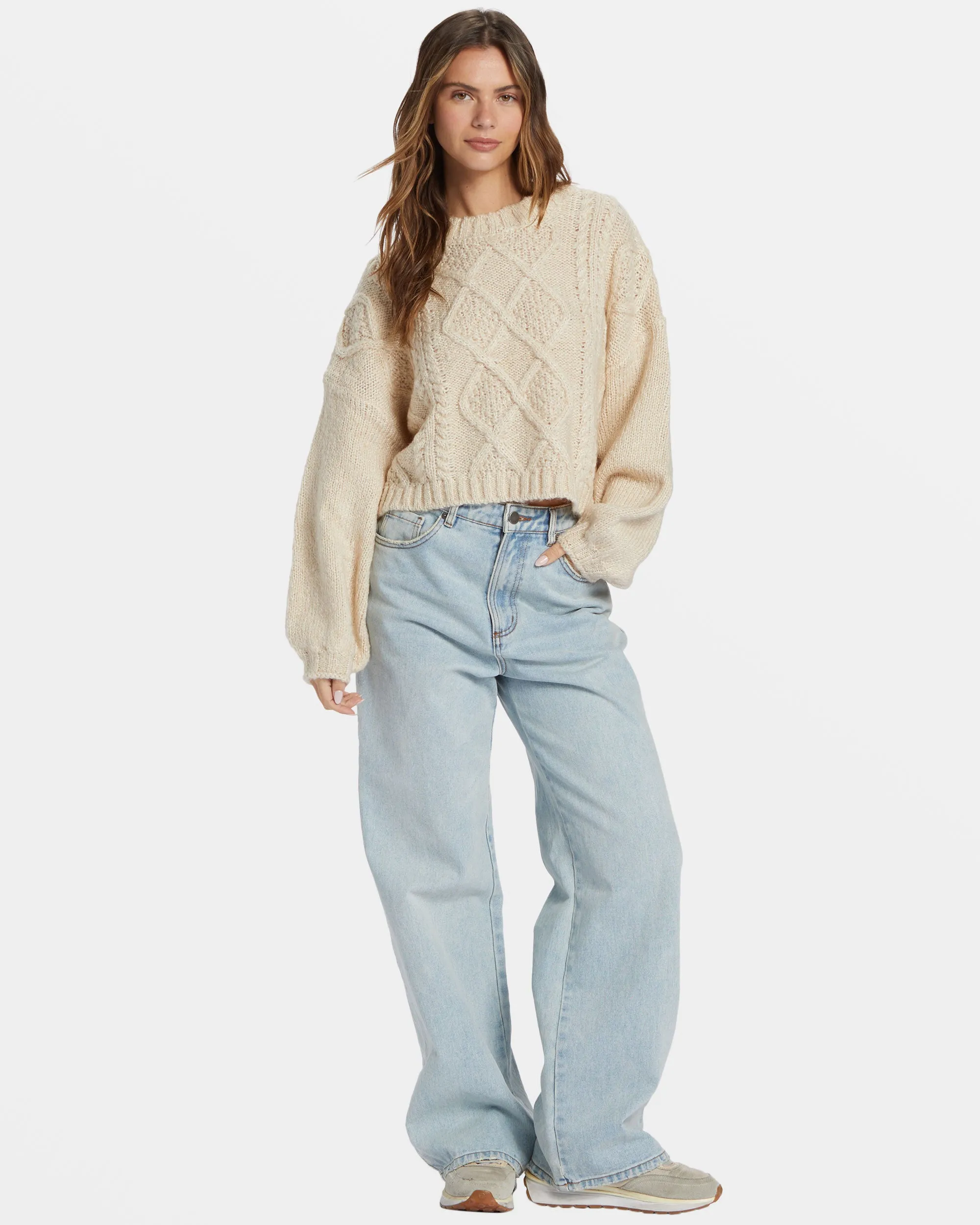 Modern Love Pullover Sweater - Dove sold by Billabong product image thumbnail 4