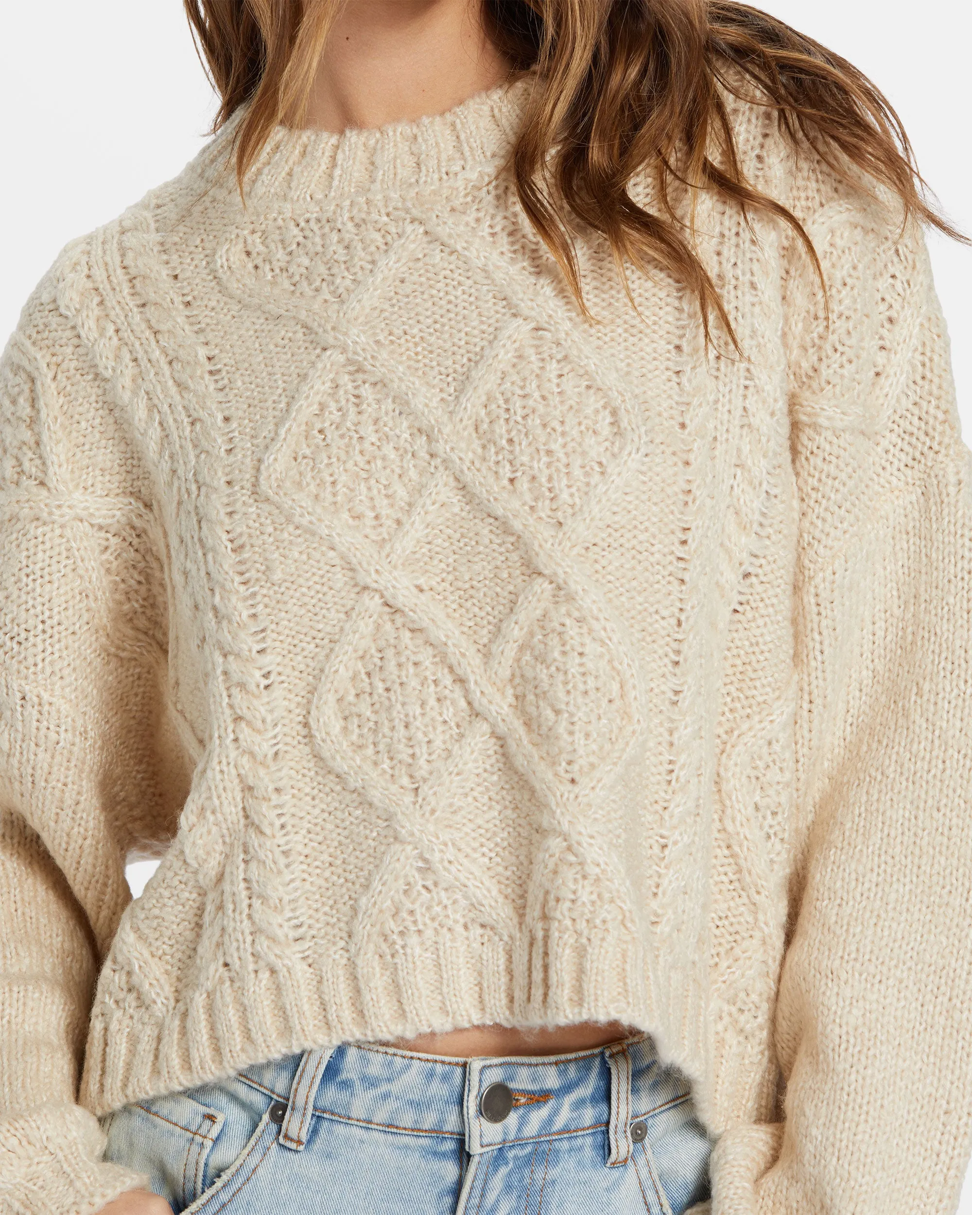 Modern Love Pullover Sweater - Dove sold by Billabong product image thumbnail 5