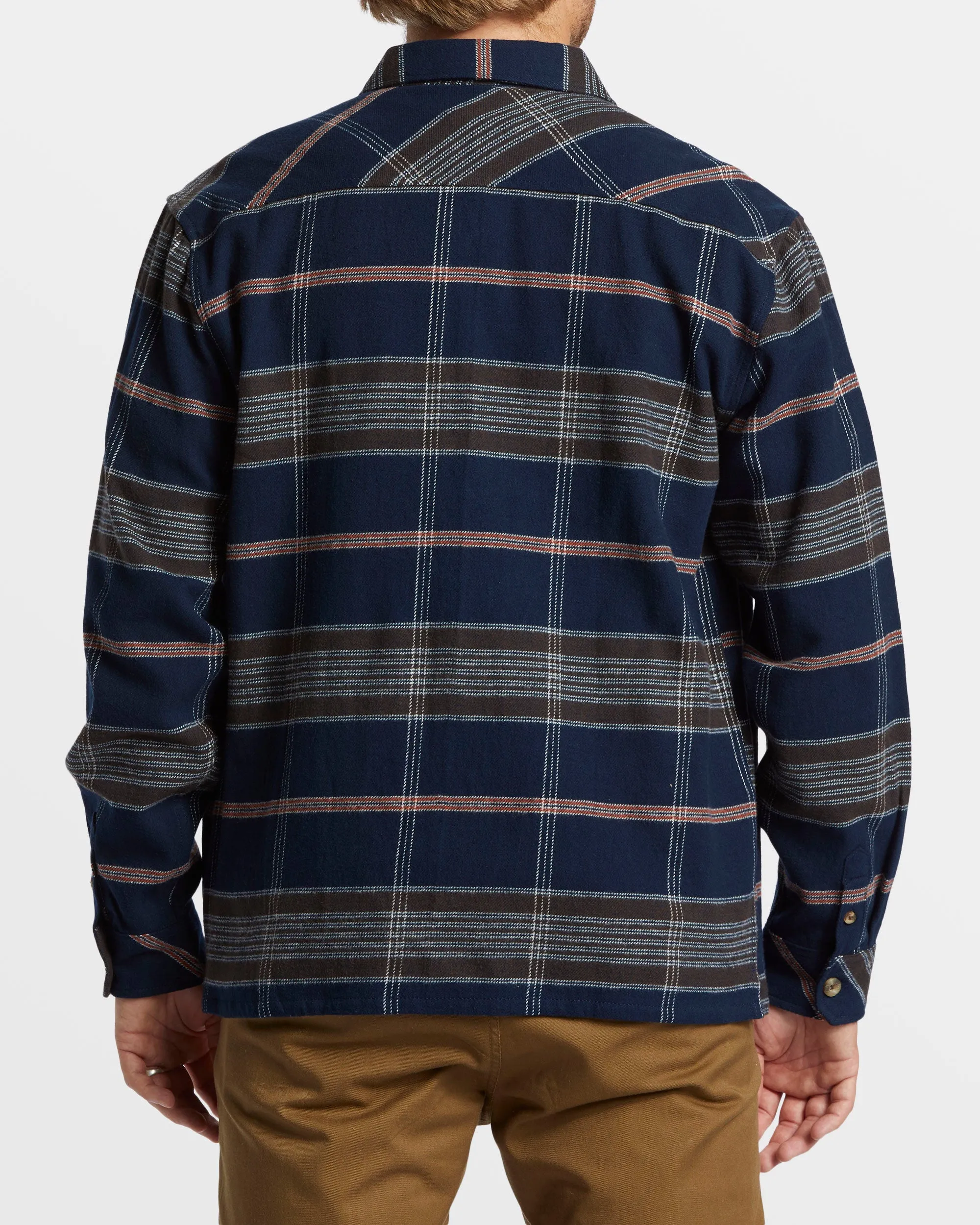 Offshore Long Sleeve Flannel Shirt - Navy sold by Billabong product image thumbnail 2