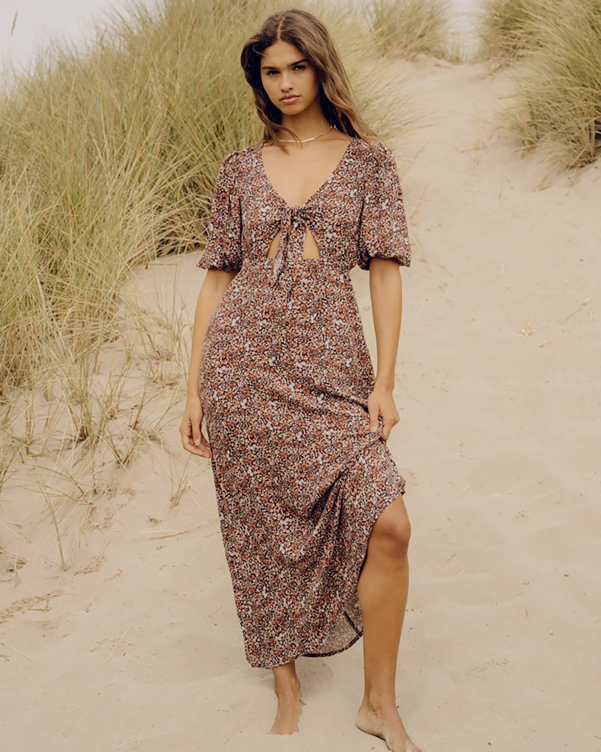 Night Fall Maxi Dress - Black Sands sold by Billabong