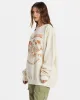 Ride In Oversized Crewneck Sweatshirt - White Cap sold by Billabong