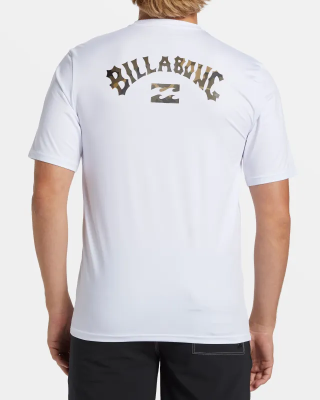 Arch Wave Loose Fit Short Sleeve Surf Tee - White sold by Billabong